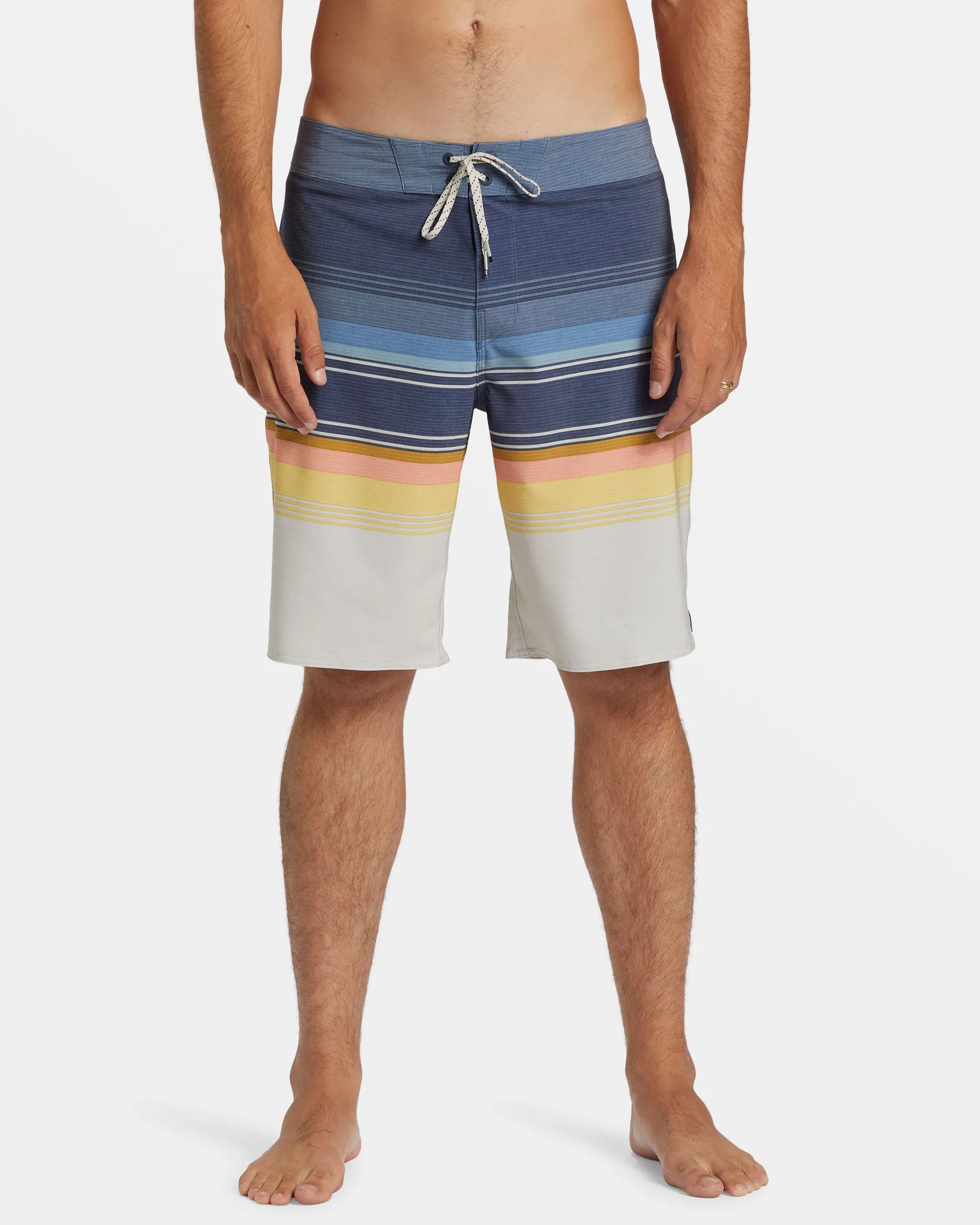 All Day Stripe Pro 20" Boardshorts - Dusty Navy