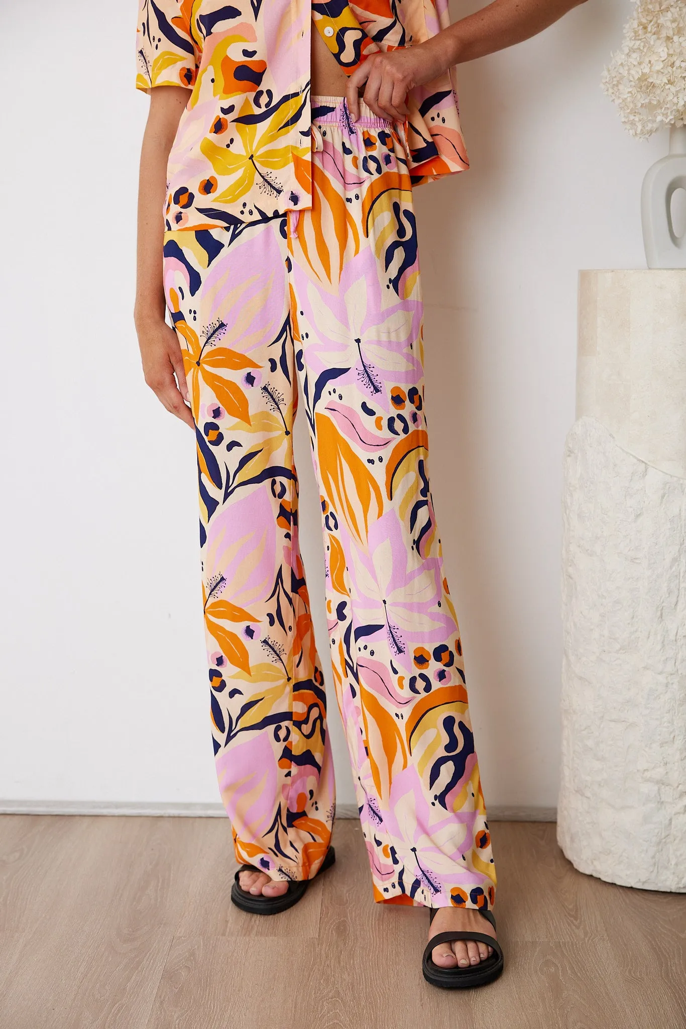 Anahora Pants - Orange Print