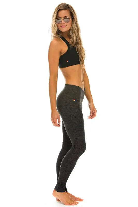 AVIATOR NATION FULL LENGTH LEGGINGS - CHARCOAL