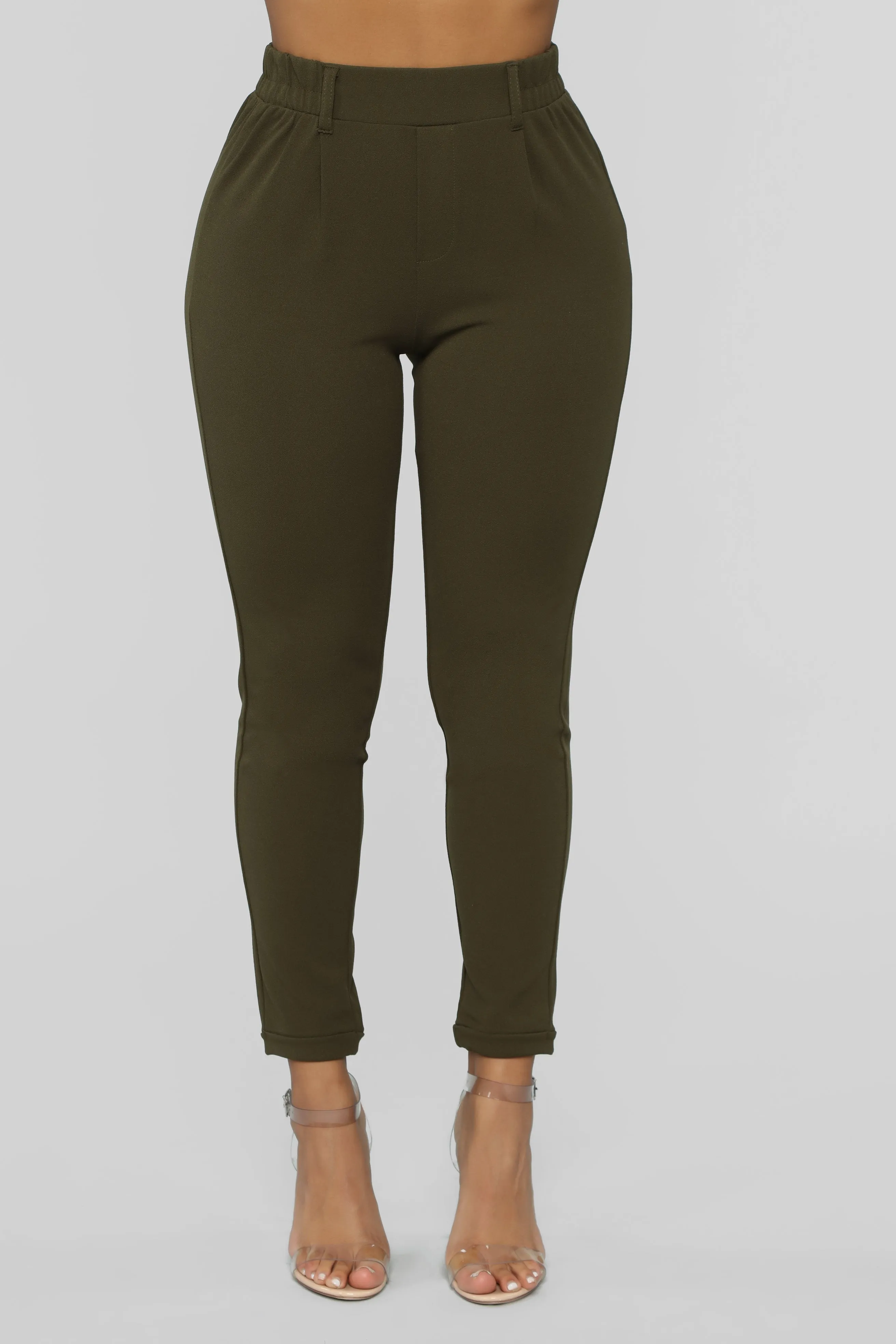 Back In Business Pants - Olive