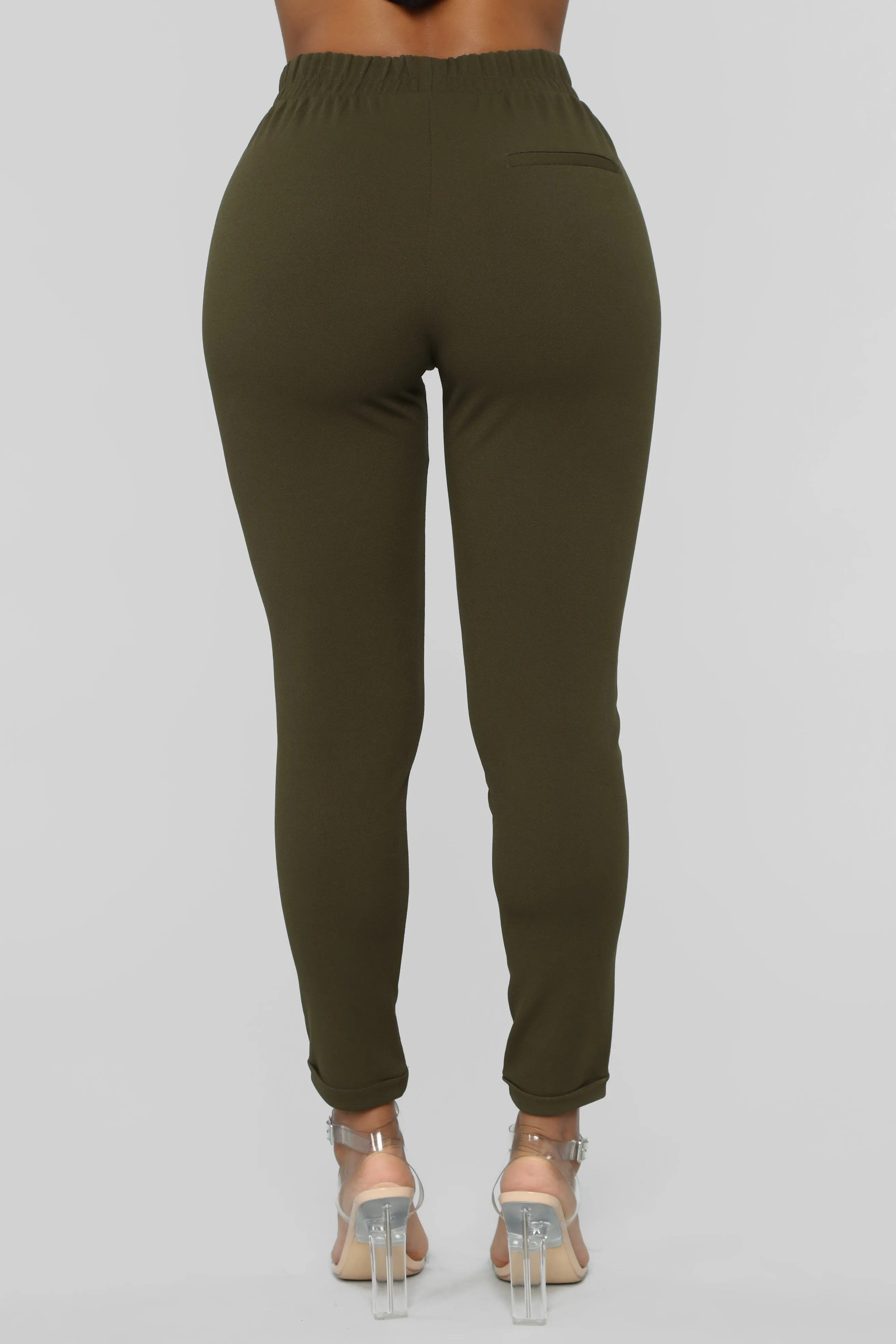 Back In Business Pants - Olive