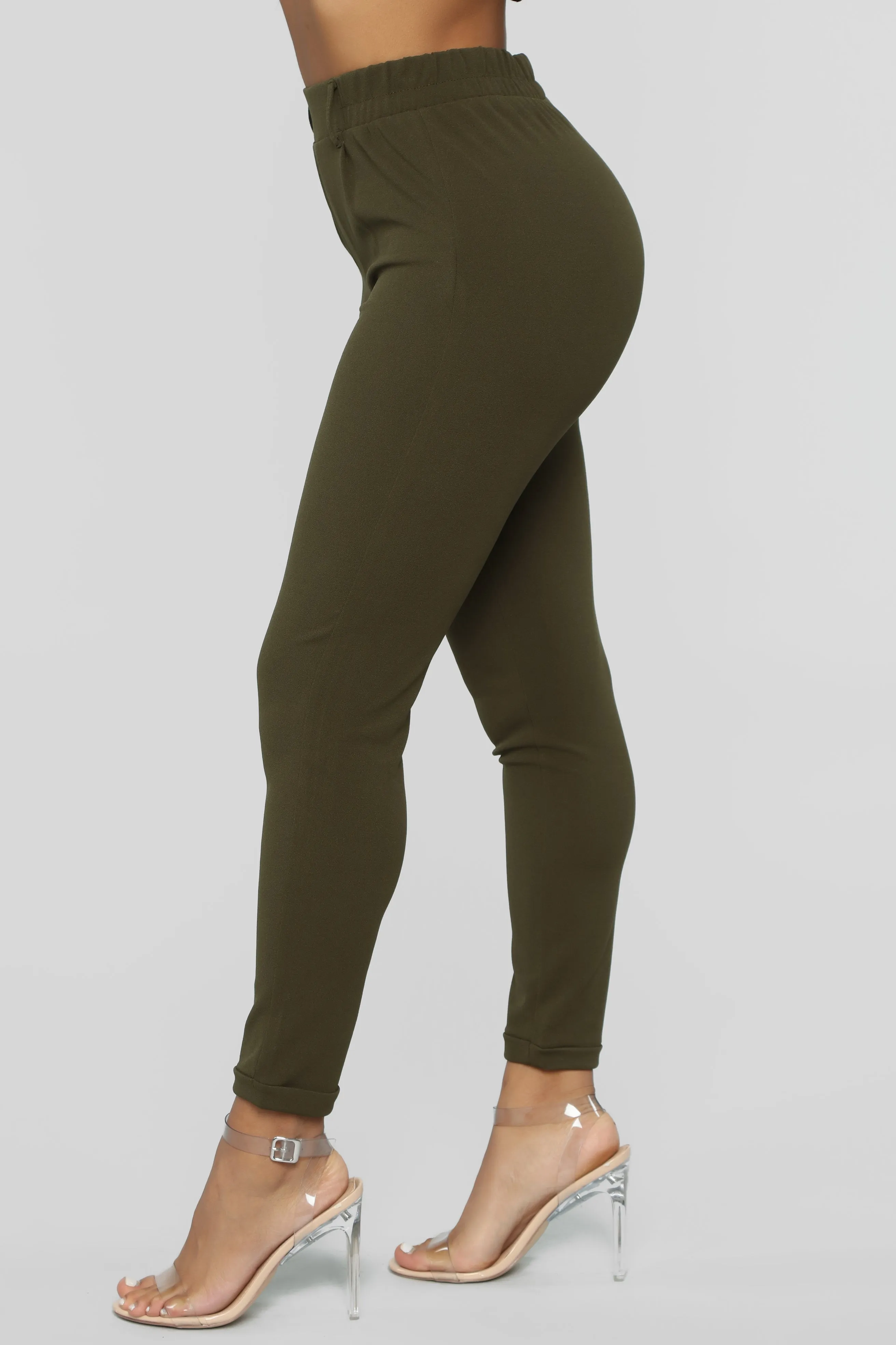 Back In Business Pants - Olive