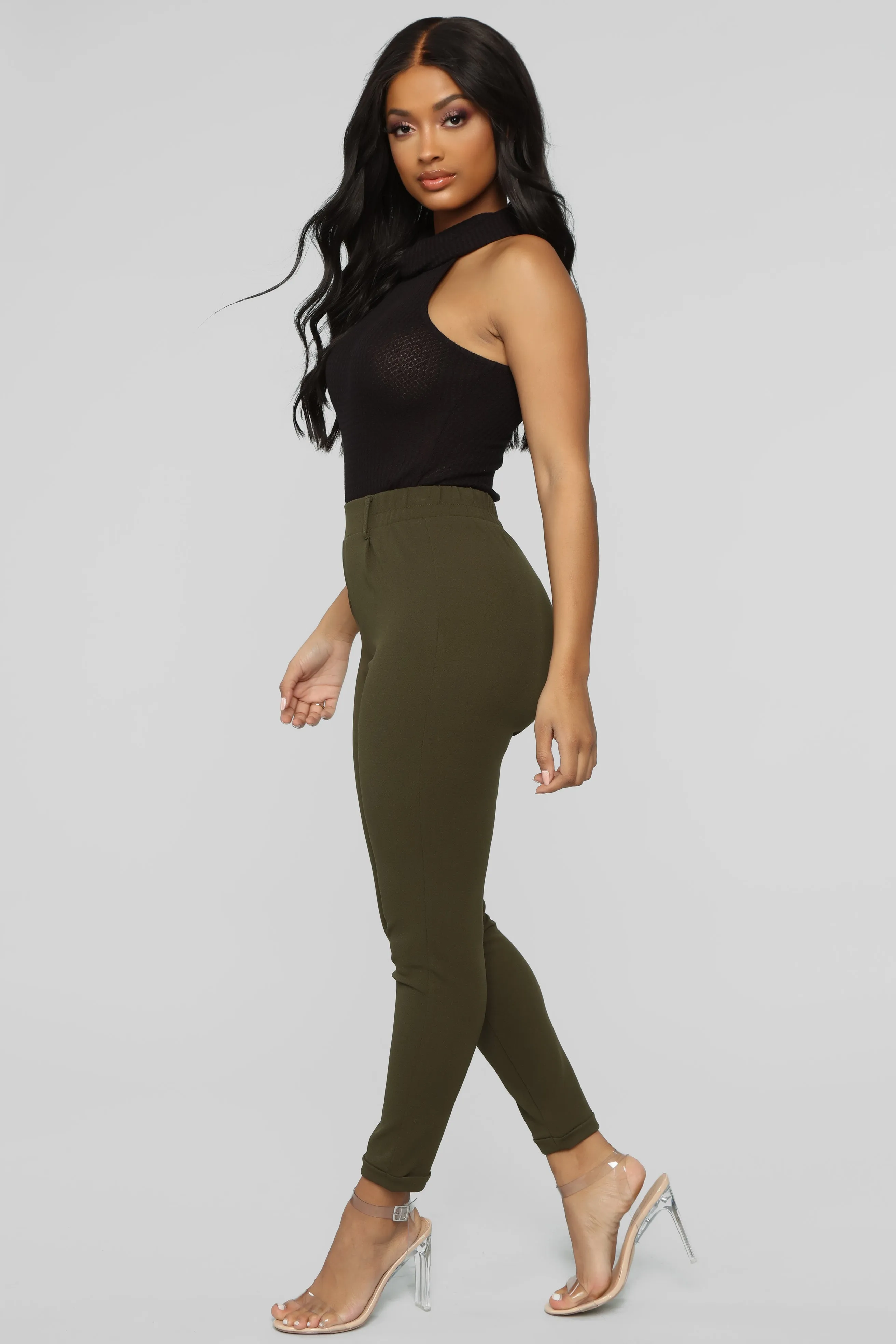 Back In Business Pants - Olive