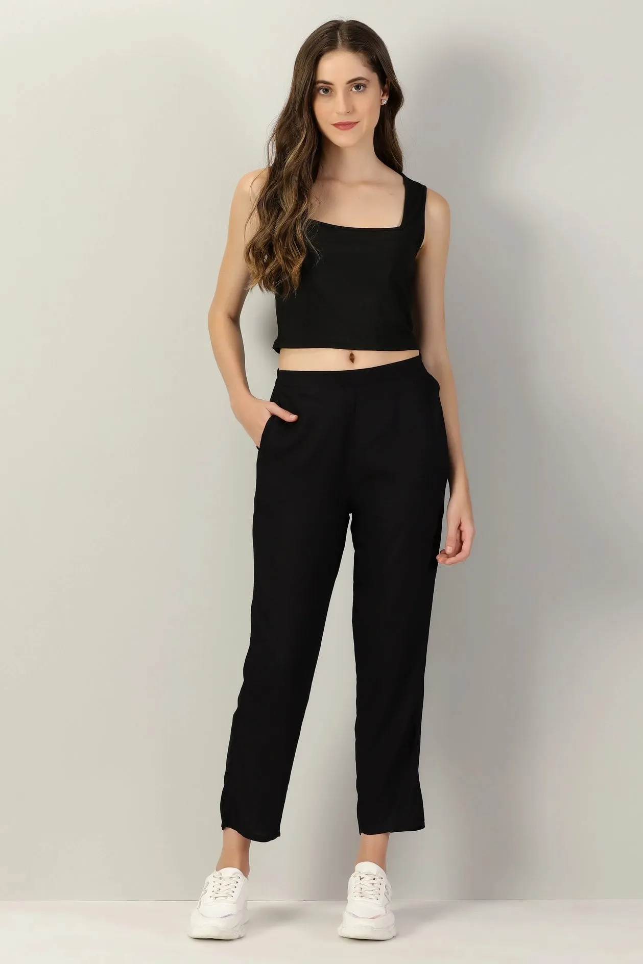 Black Straight Pant