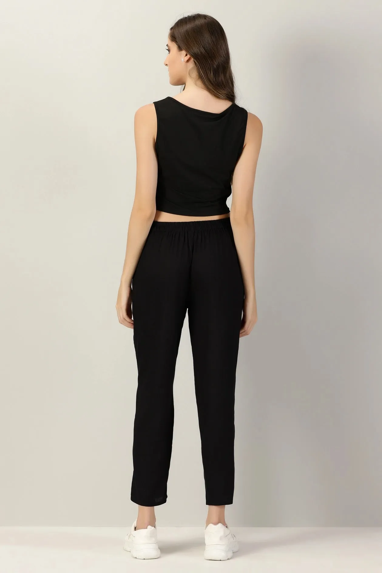 Black Straight Pant