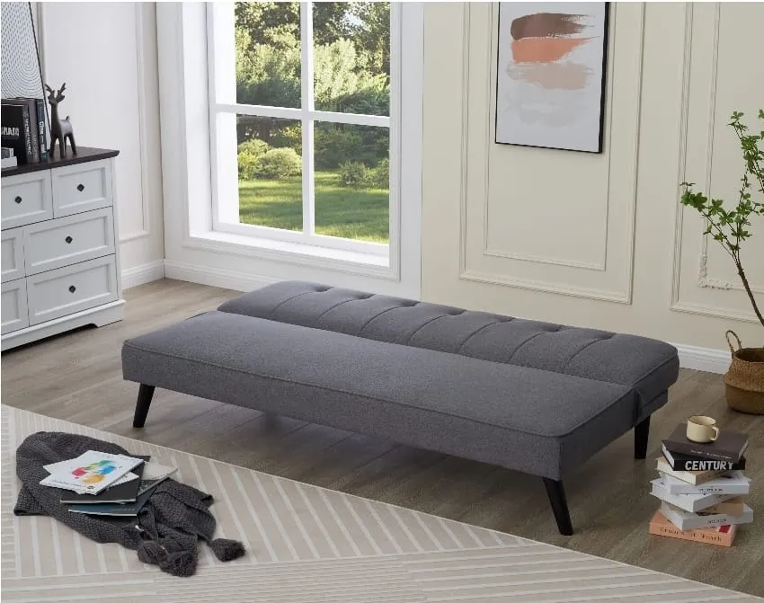 Brooklyn Grey Fabric Sofa Bed - Stylish, Comfortable, and Versatile