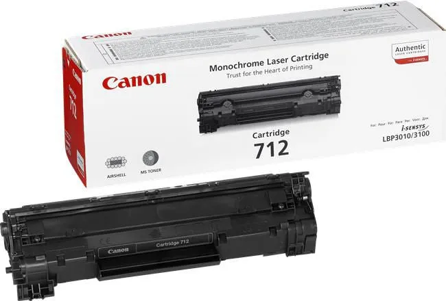 Canon Crg712 Black Toner 1870B002