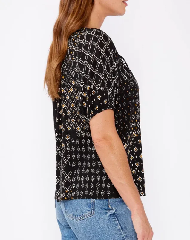 Celestial Garden Puff Sleeve Top