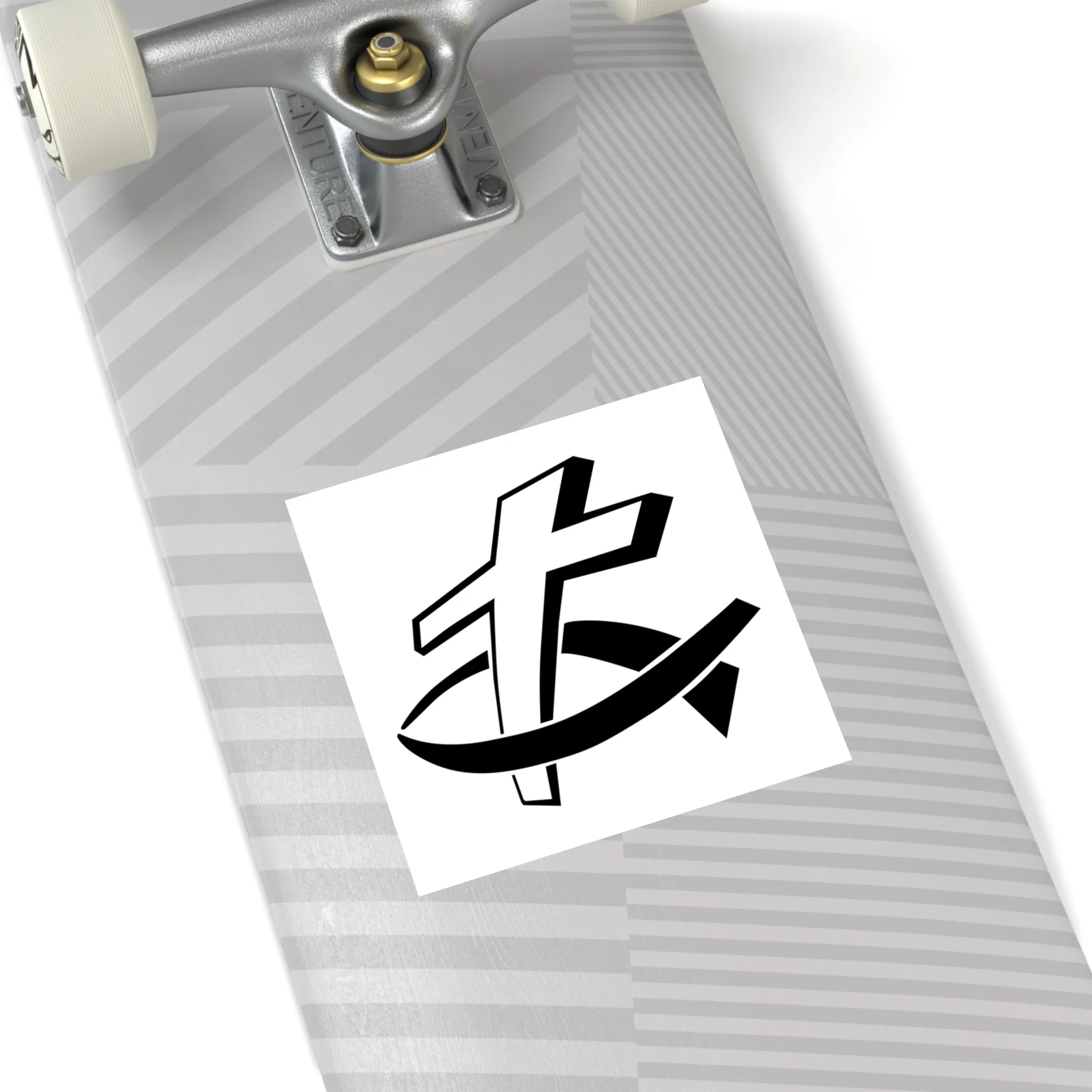 Christian Fish/Cross Sticker (Indoor\Outdoor)