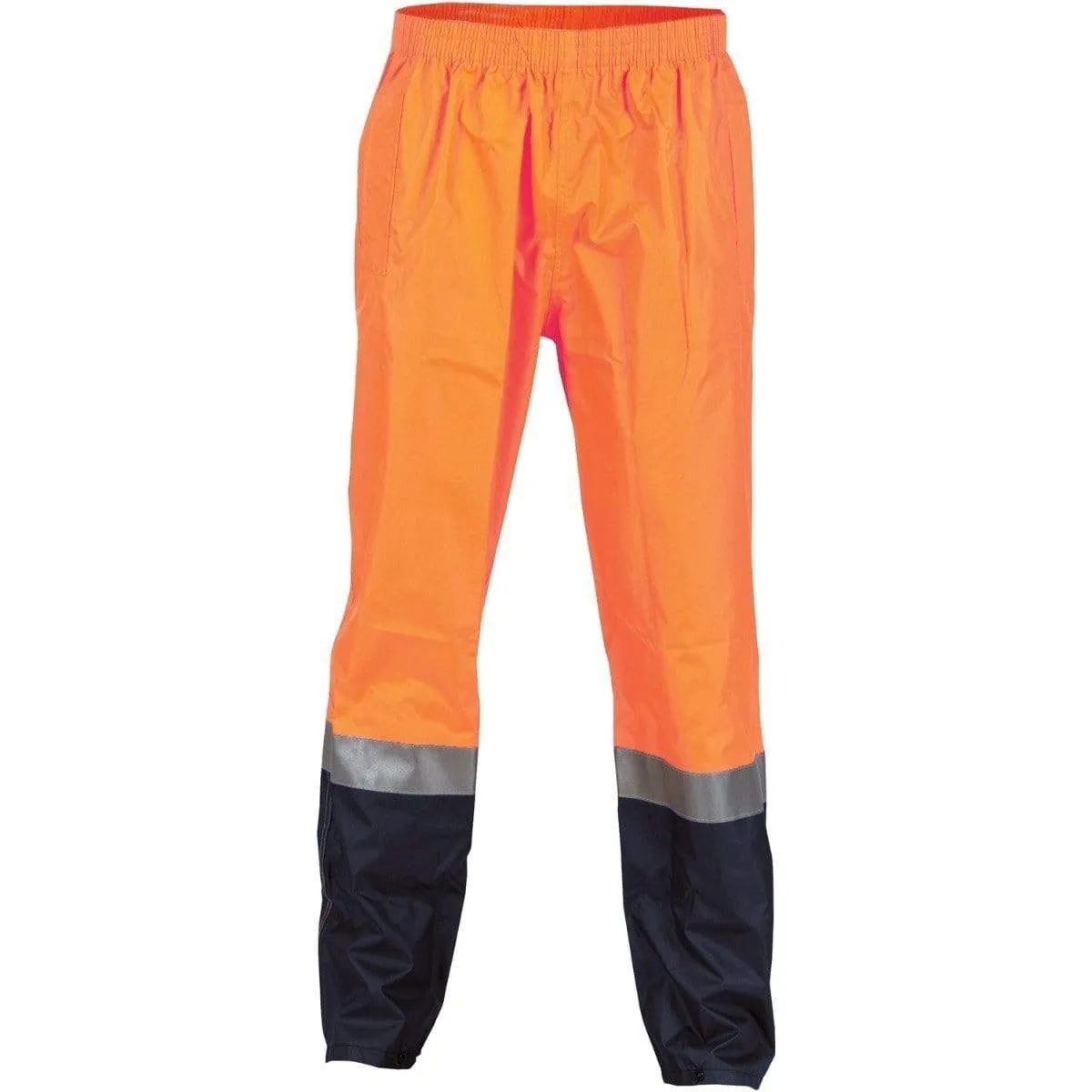 Dnc Workwear Hi-vis Two Tone Lightweight Rain Pants With 3m Reflective Tape - 3880