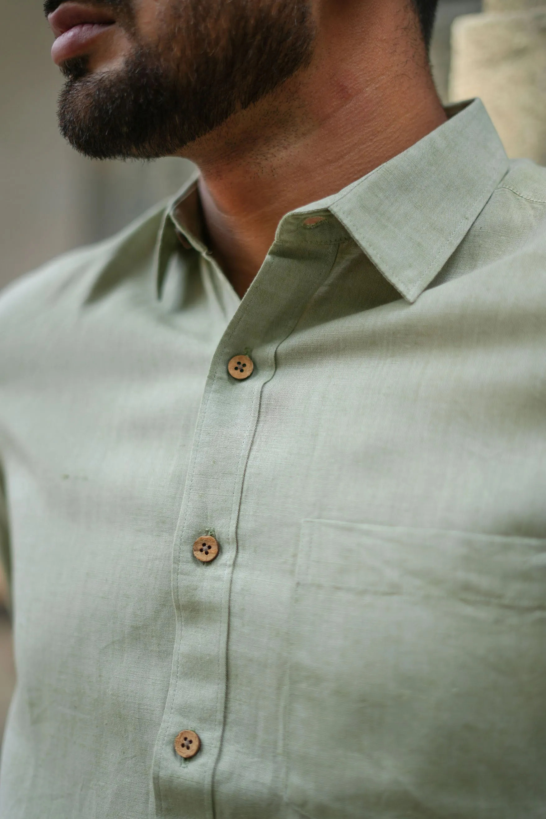 Earthy Route Military green · full sleeve shirt