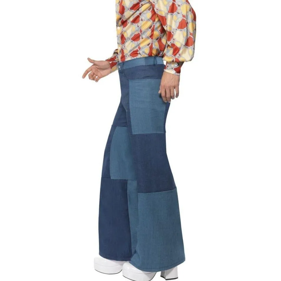 Flared Patchwork Pants - Buy Online Only