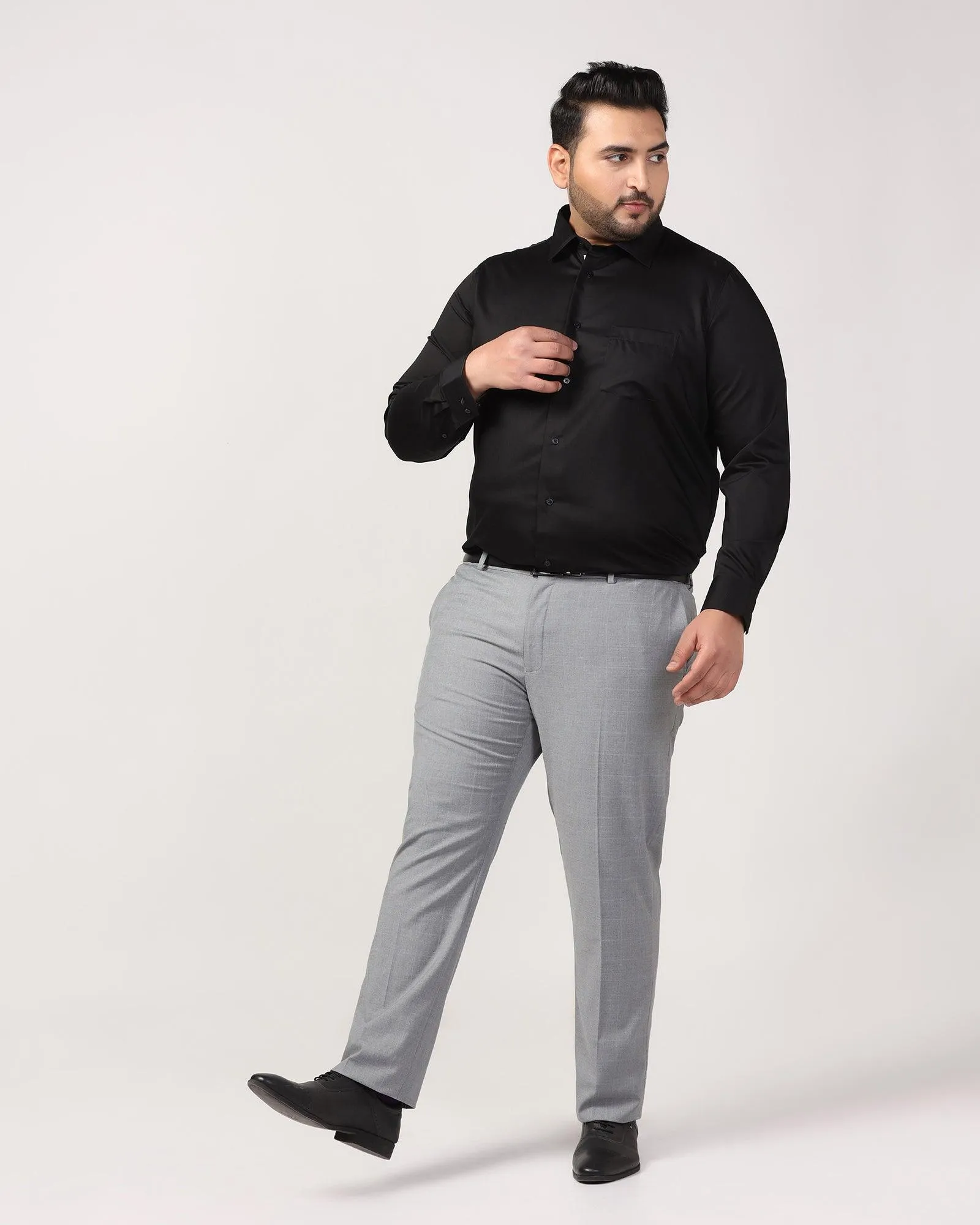 Formal Black Solid Shirt - Dawn