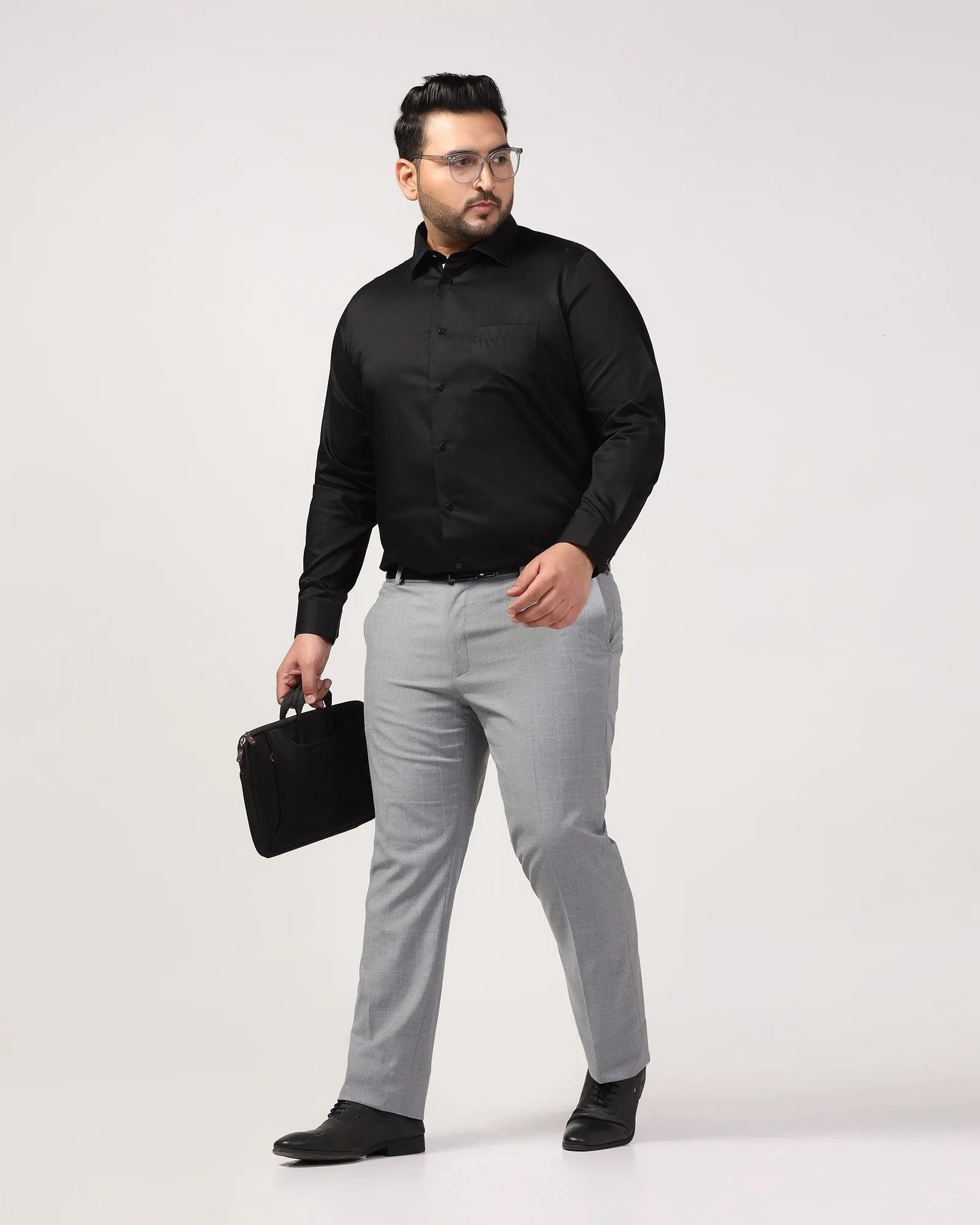 Formal Black Solid Shirt - Dawn