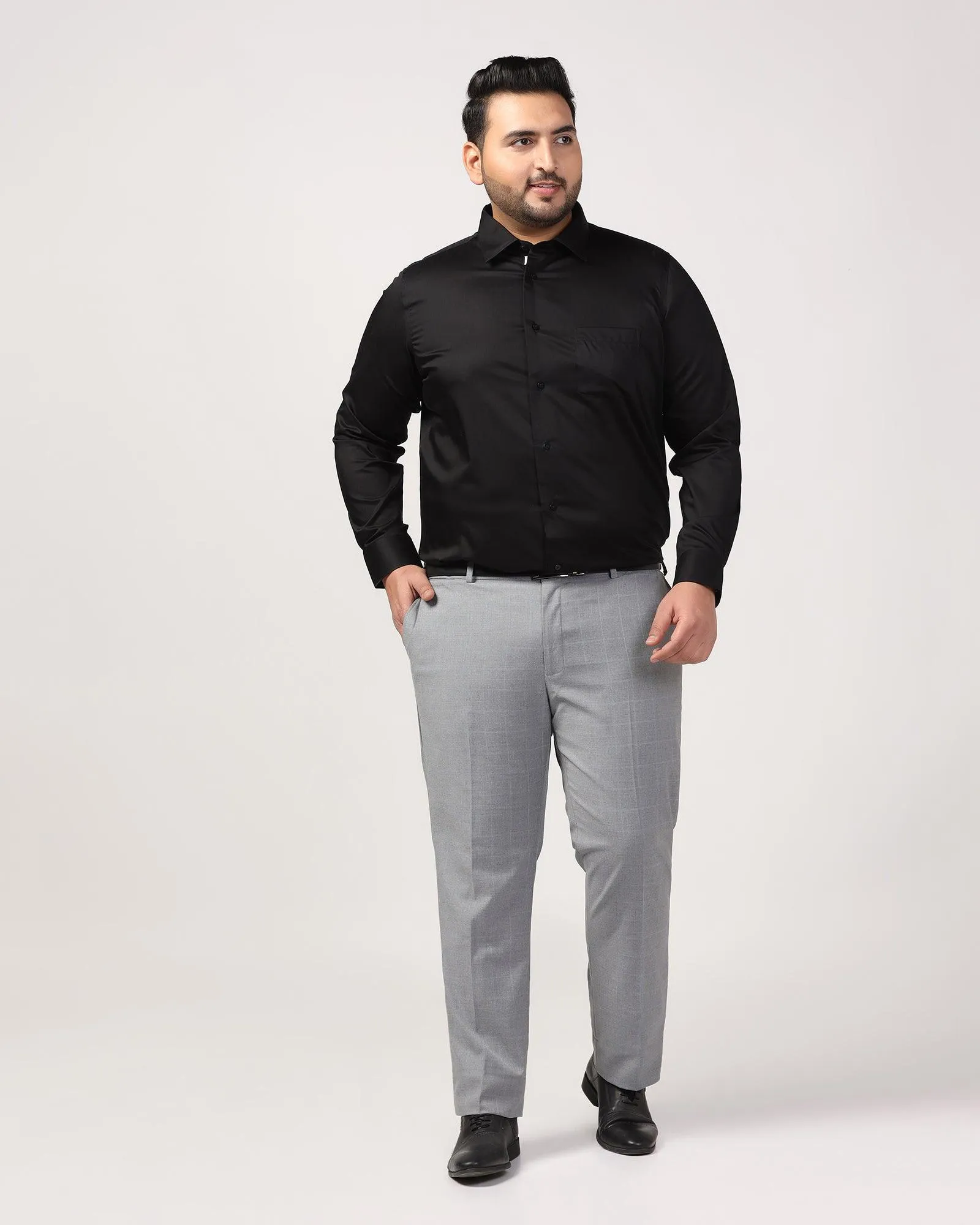 Formal Black Solid Shirt - Dawn