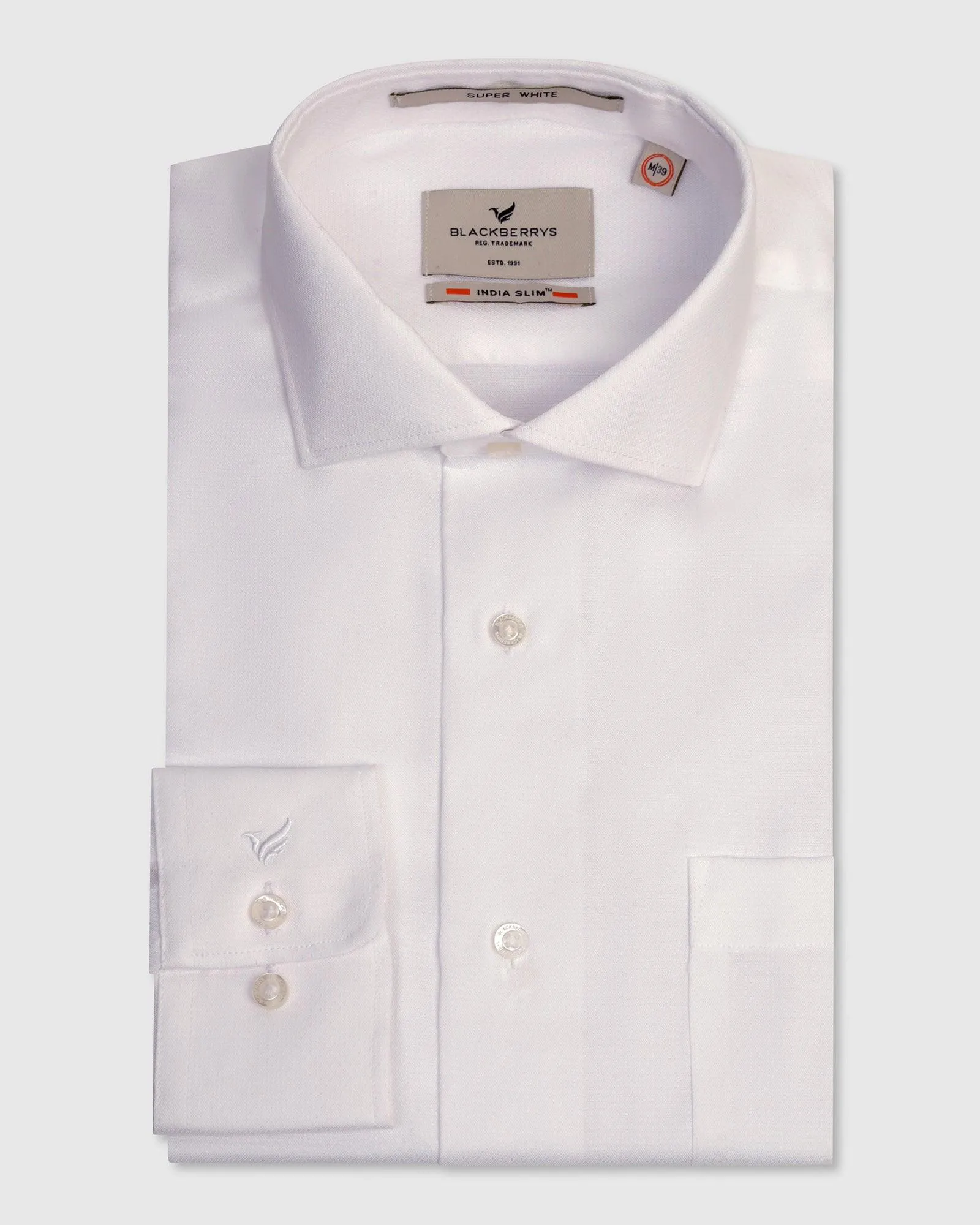 Formal White Textured Shirt - Rager