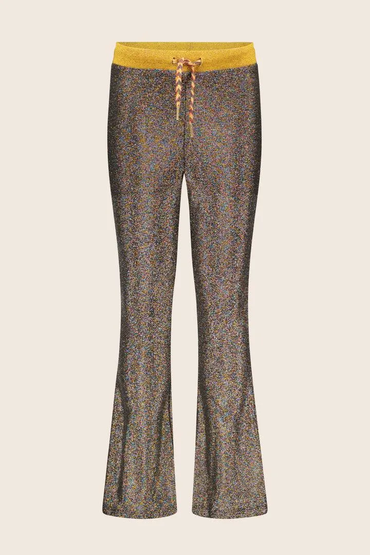 Girls Bottoms | Glitter Flare Pants | Like Flo