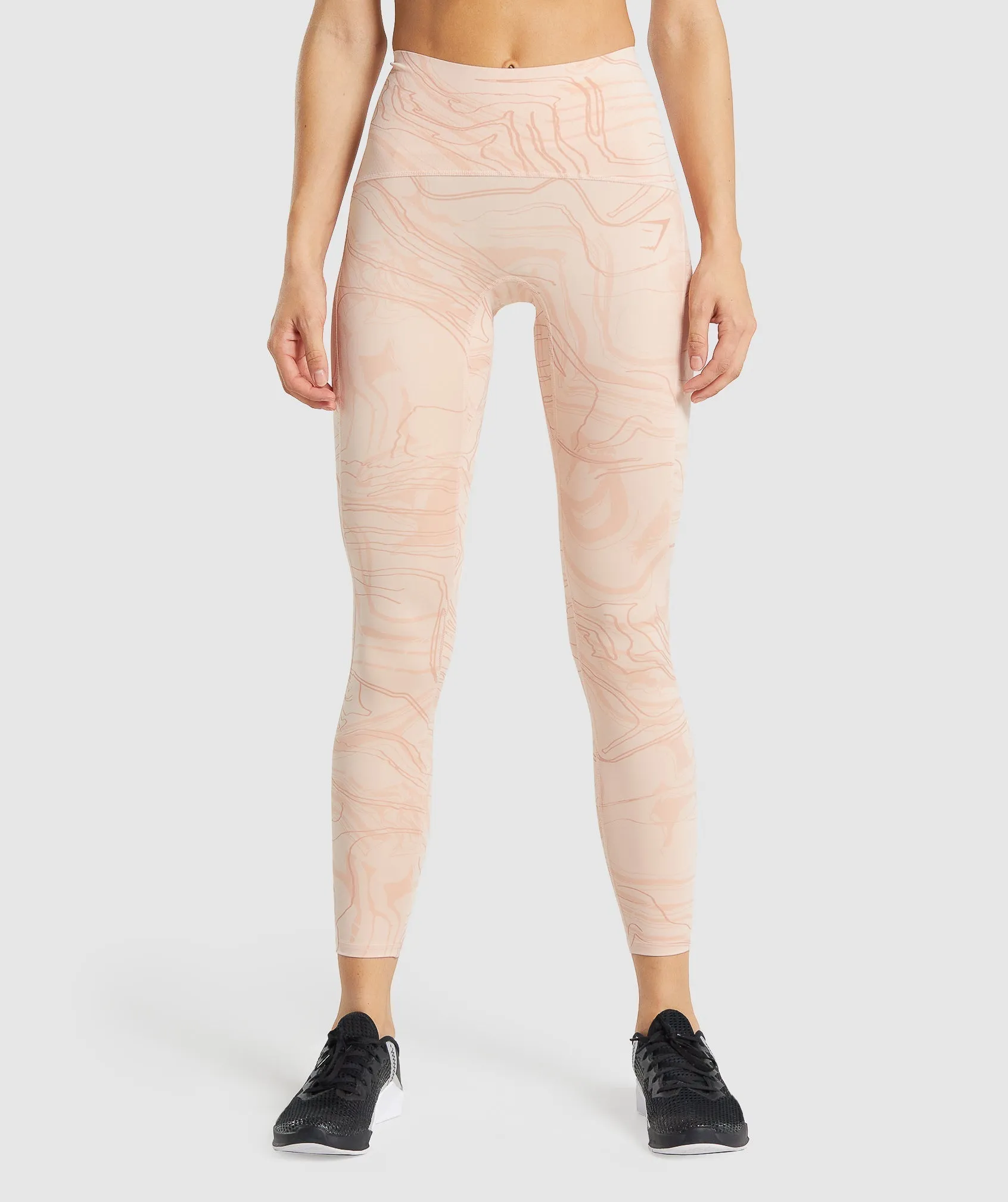 GS Power Support Leggings - Light Pink Print