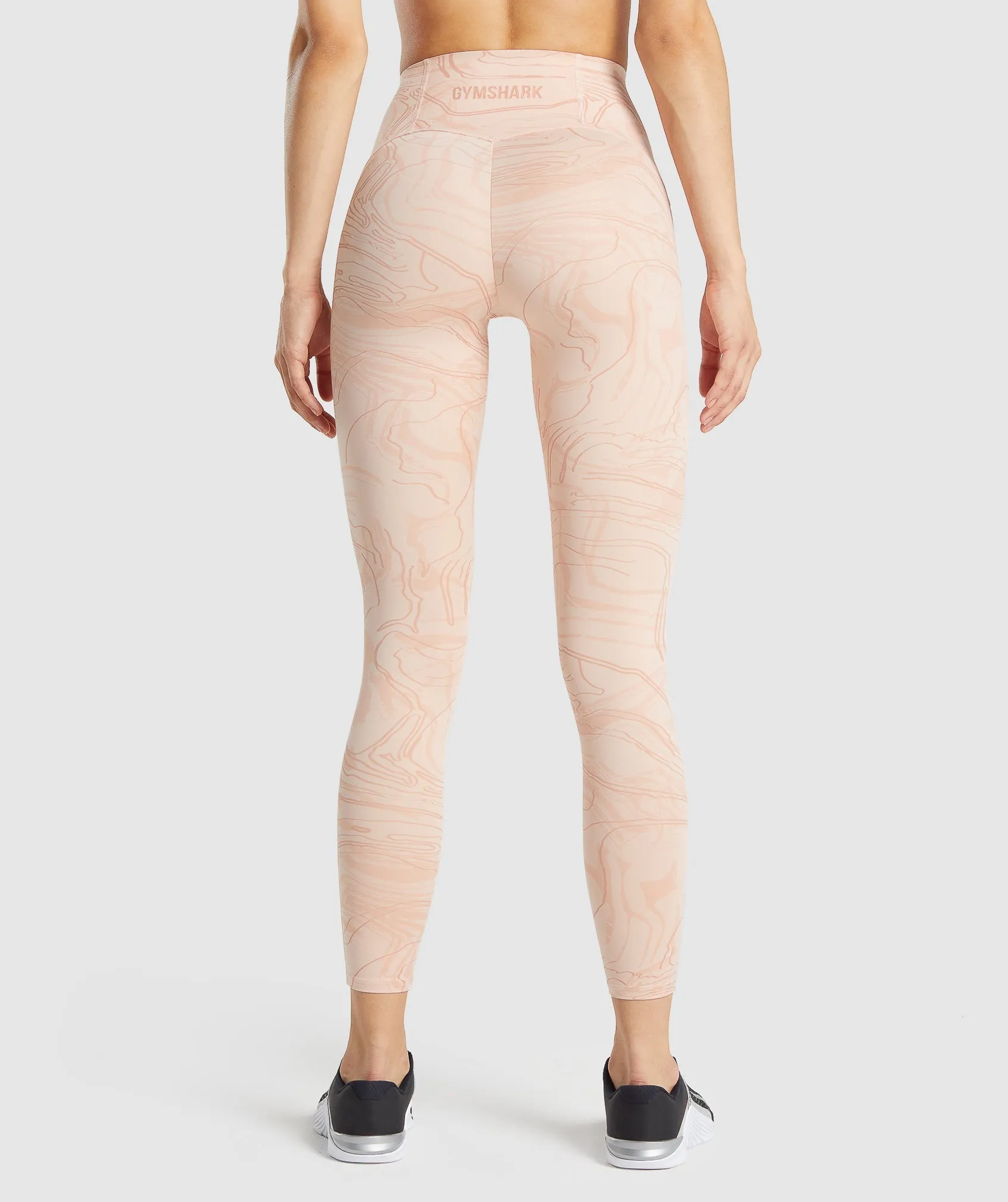 GS Power Support Leggings - Light Pink Print