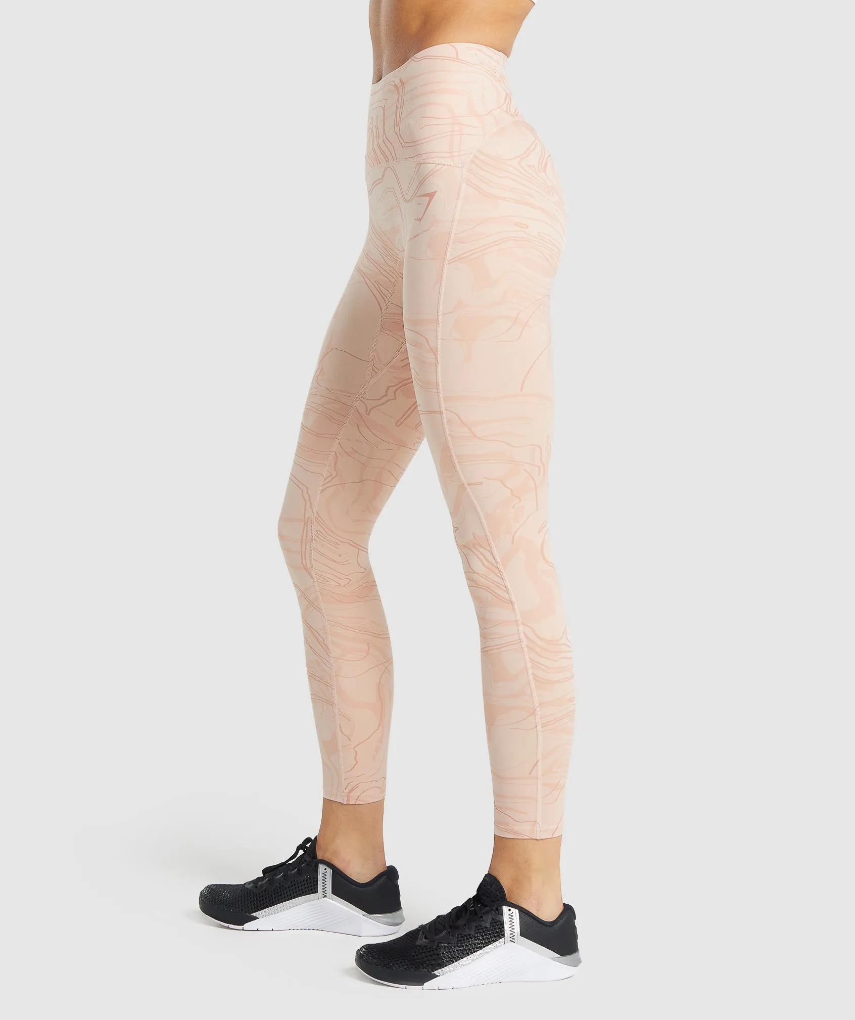 GS Power Support Leggings - Light Pink Print