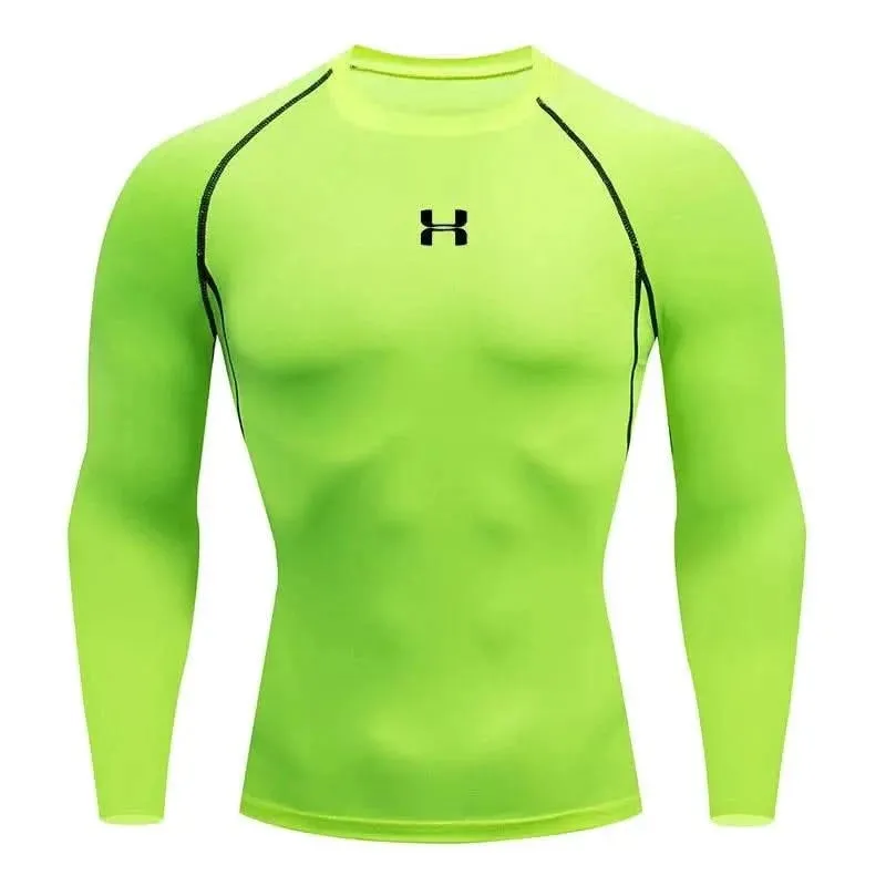 HANRAN Elite Men's Compression Long Sleeve Running T-shirt