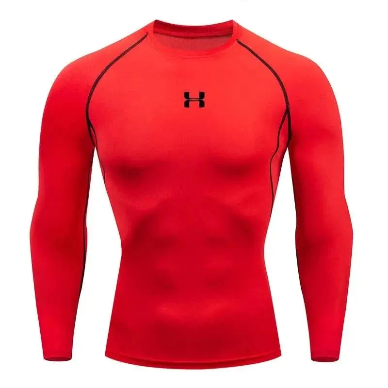 HANRAN Elite Men's Compression Long Sleeve Running T-shirt