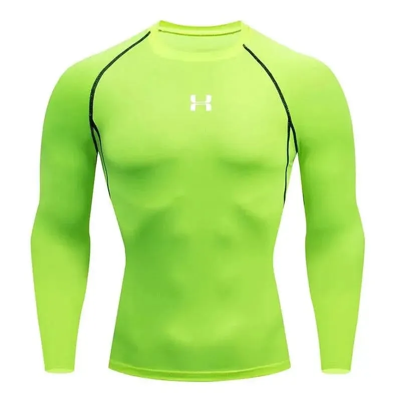 HANRAN Elite Men's Compression Long Sleeve Running T-shirt