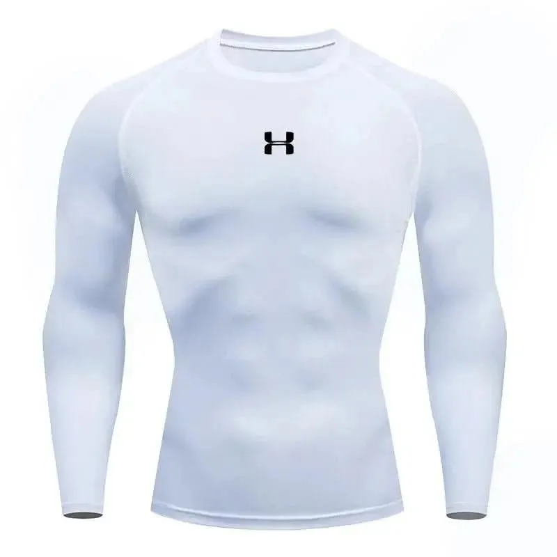 HANRAN Elite Men's Compression Long Sleeve Running T-shirt