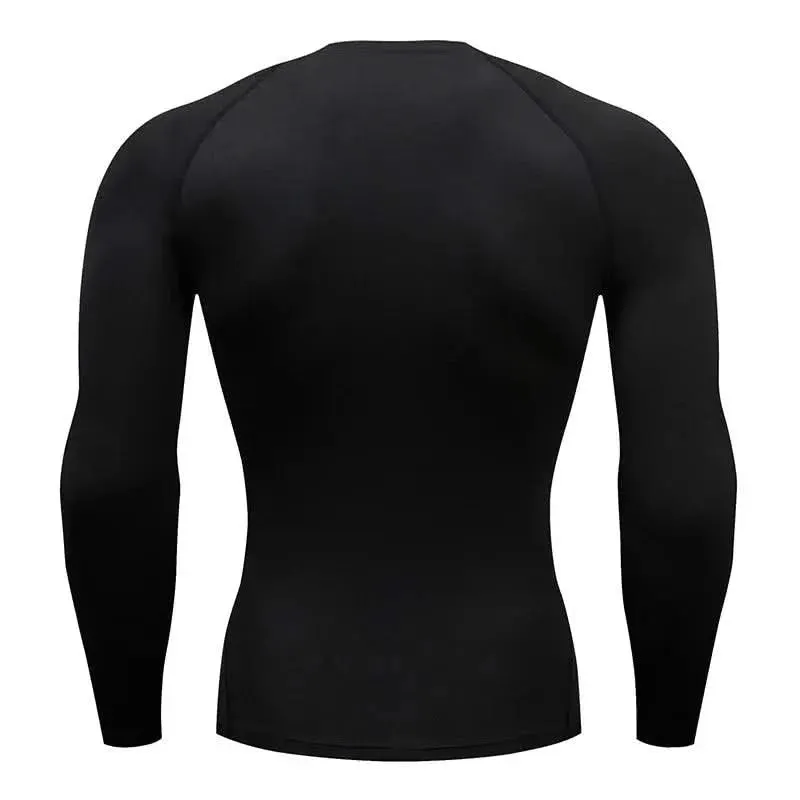 HANRAN Elite Men's Compression Long Sleeve Running T-shirt