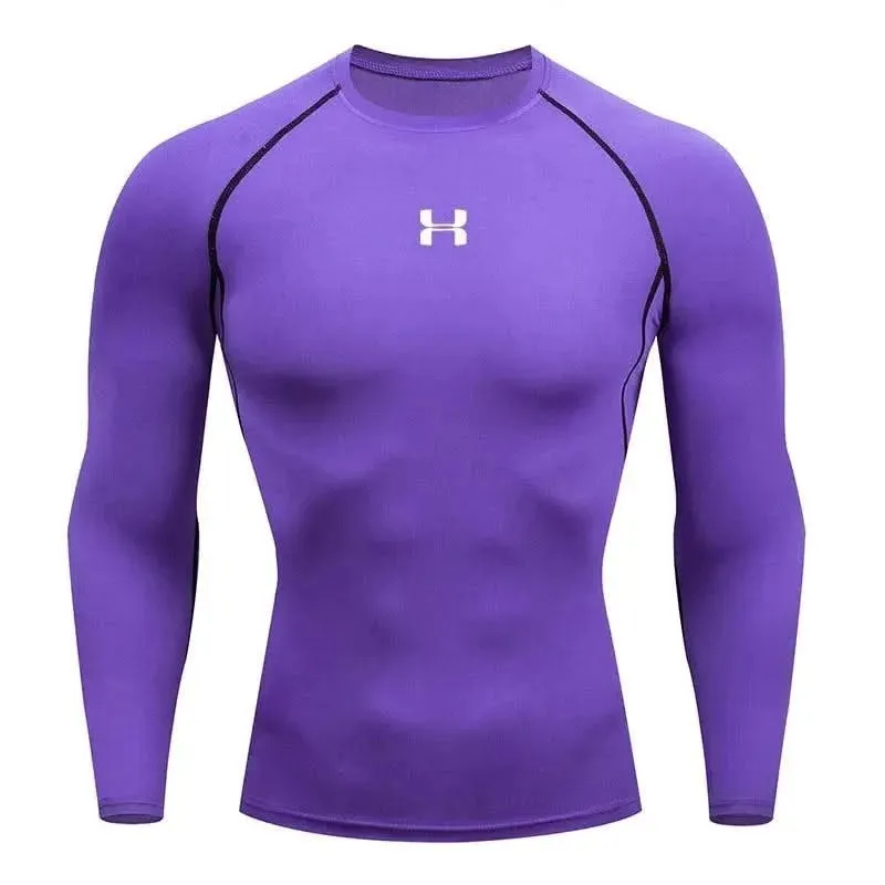 HANRAN Elite Men's Compression Long Sleeve Running T-shirt