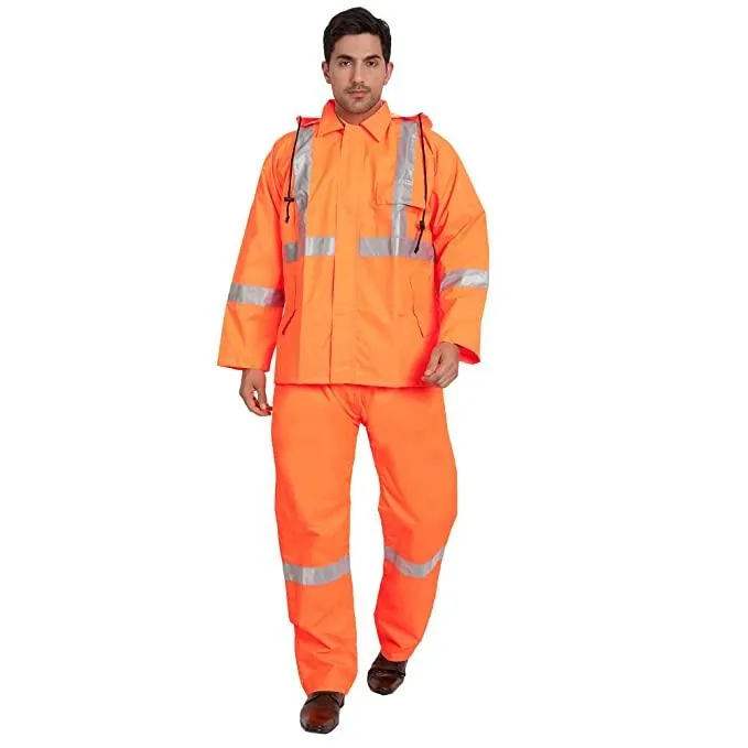 High Visibility Rain Suit - Orange