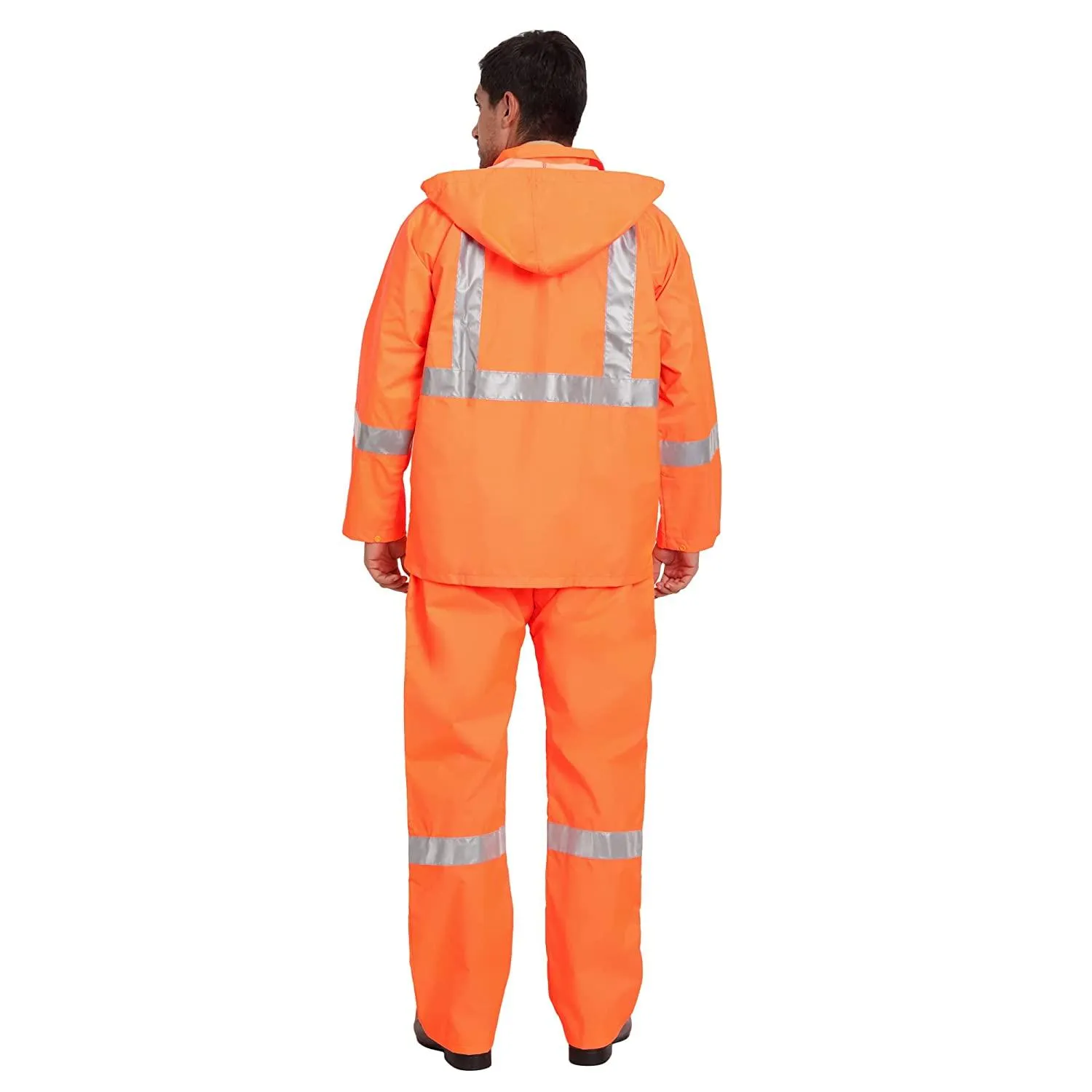 High Visibility Rain Suit - Orange