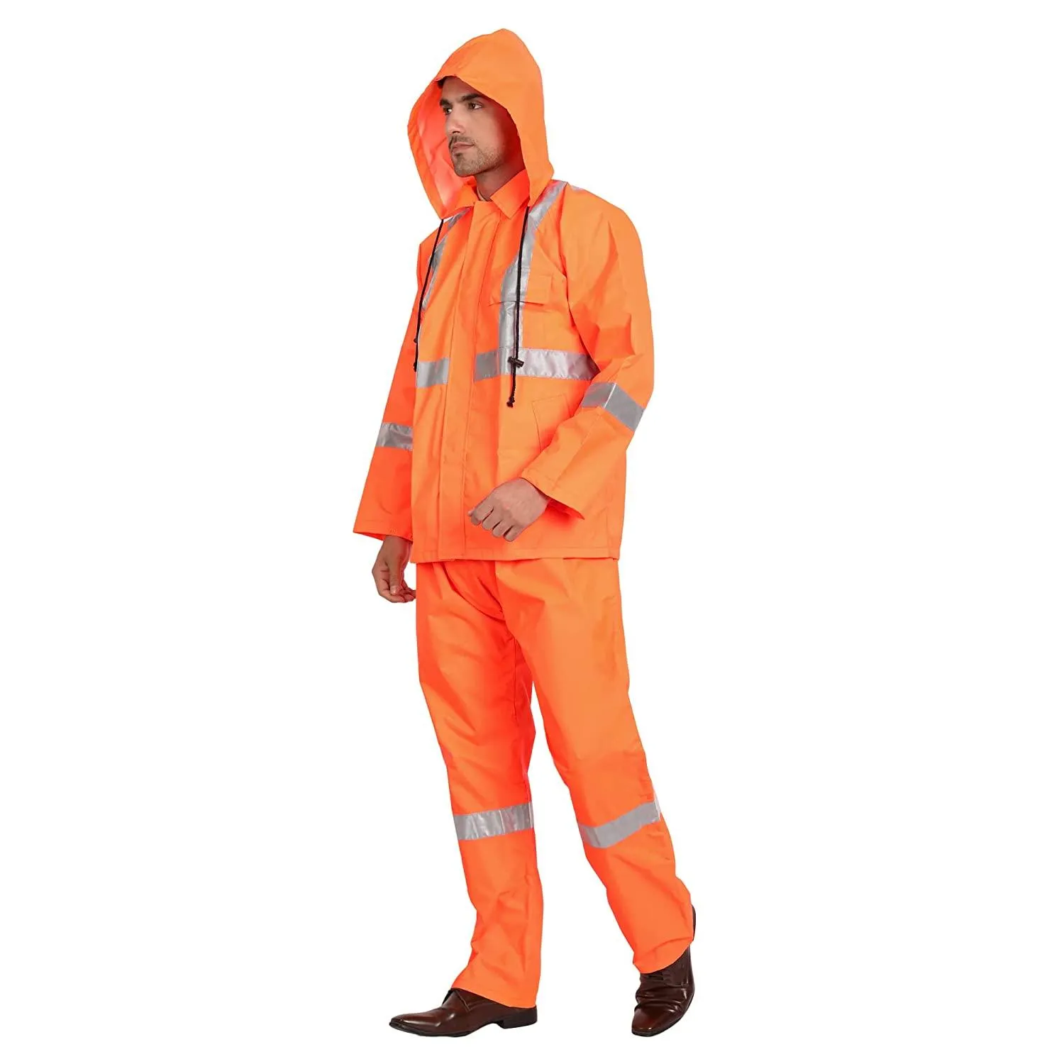 High Visibility Rain Suit - Orange