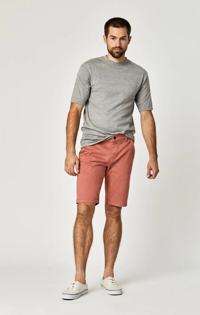 JACOB SHORTS IN BRICK DUST SUMMER TWILL