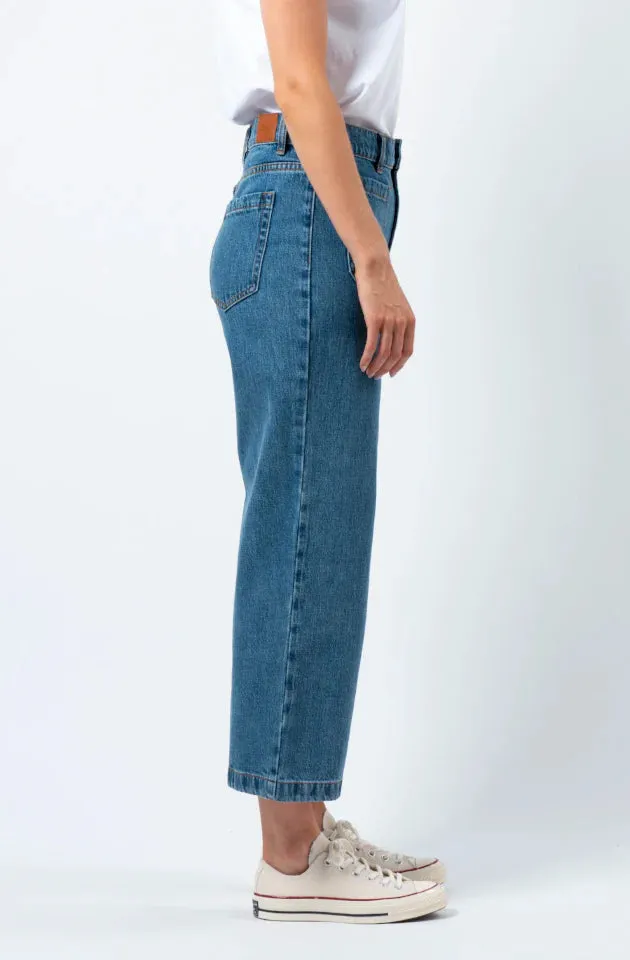 Kendall Cropped Jean - Deep Blue