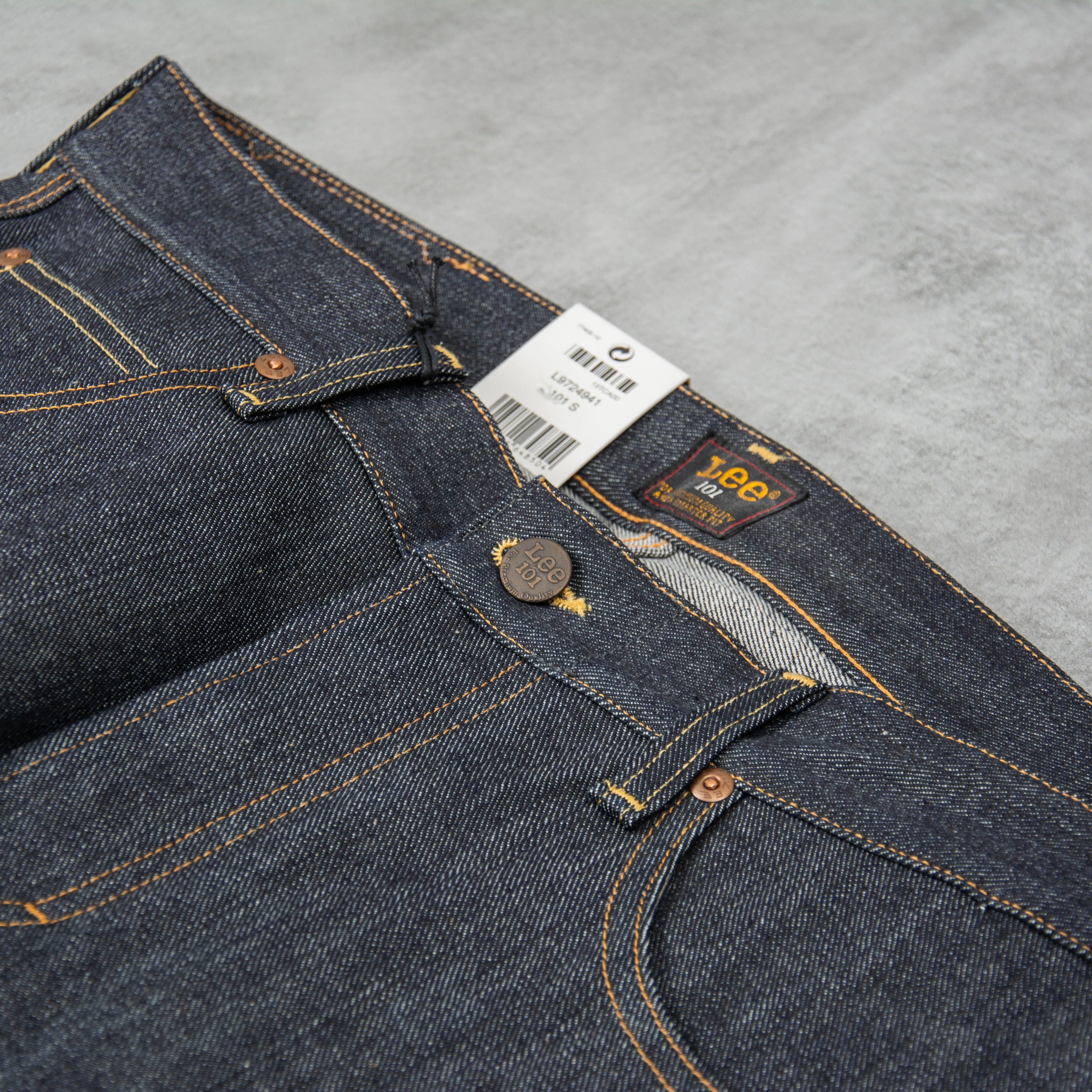 Lee 101 S KA Jeans - Dry Blue Selvage