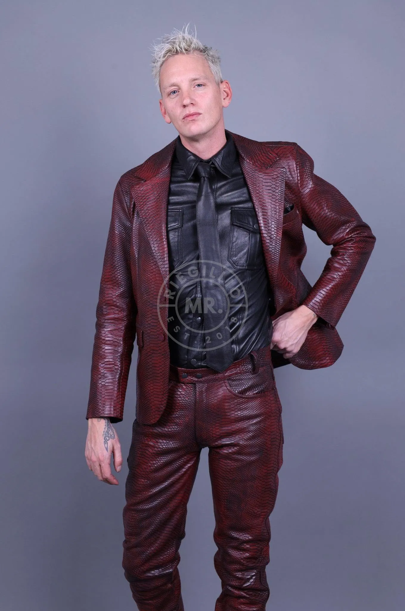 Mehron Leather Snake Blazer