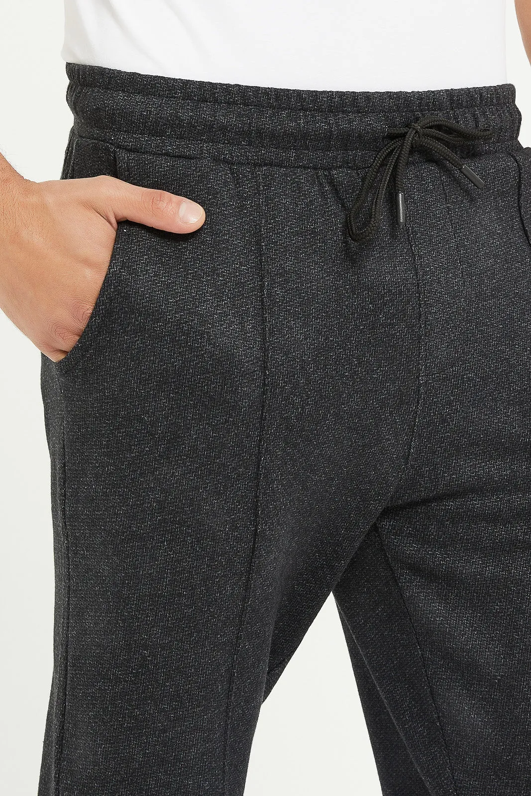 Men Charcoal Smart Jogger Pants