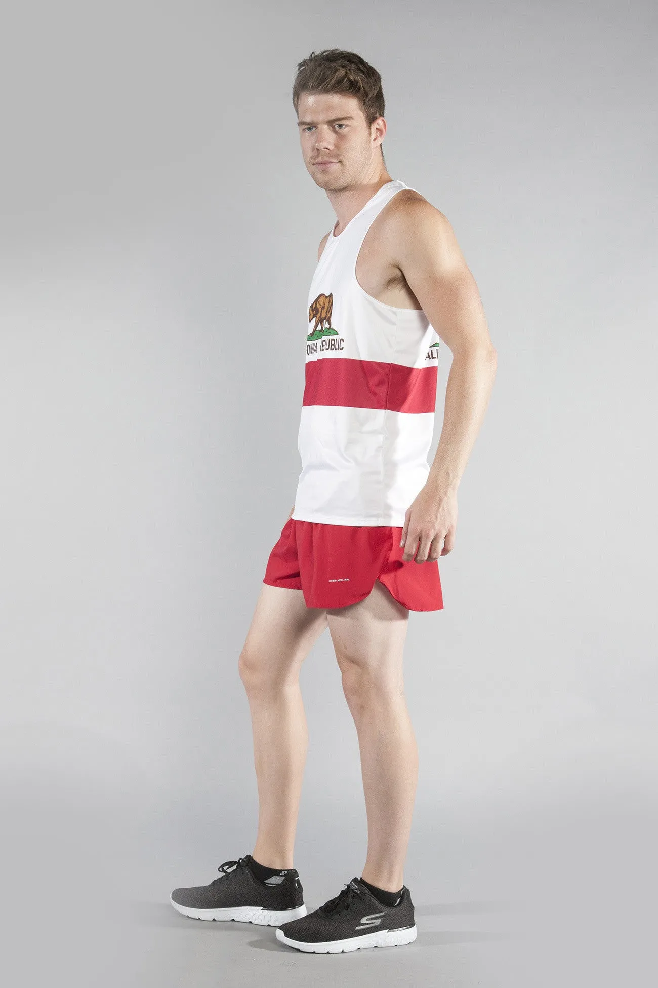 Men's Competitor Lite Printed Singlet [C] - California