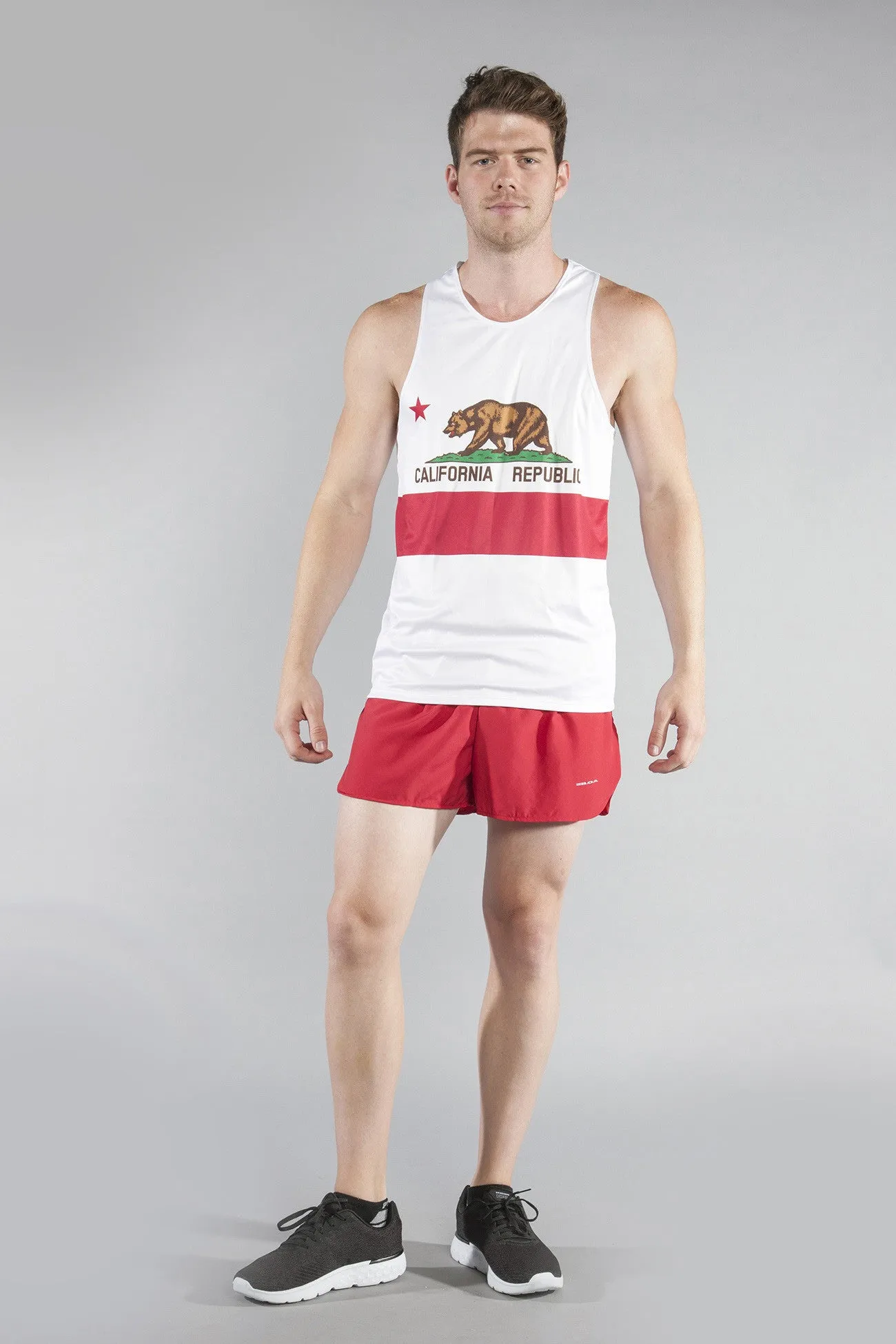 Men's Competitor Lite Printed Singlet [C] - California