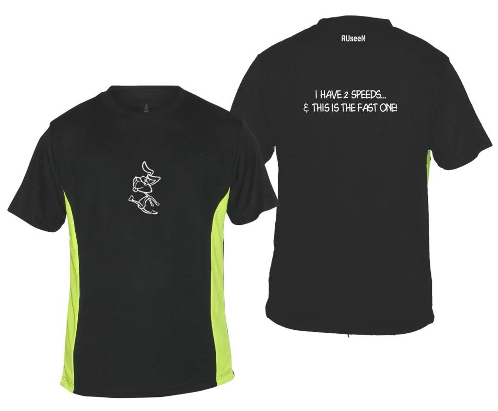 Men's Reflective Short Sleeve Shirt - 2 Speeds Rabbit