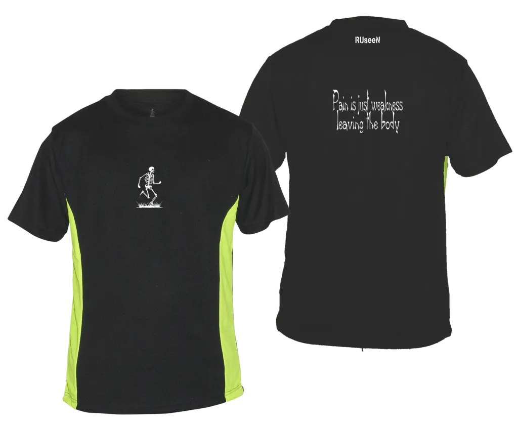 Men's Reflective Short Sleeve Shirt - Pain is Weakness