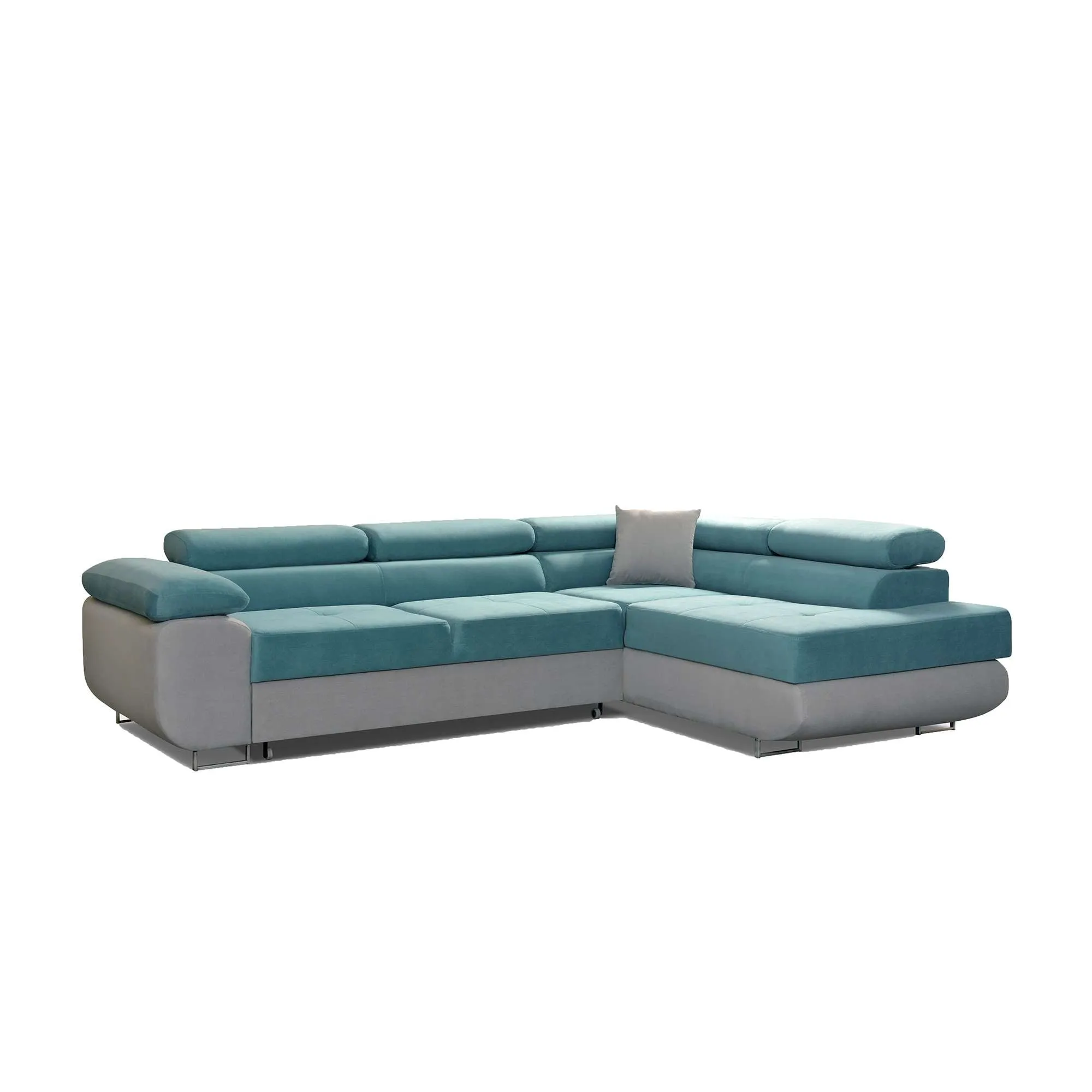 Modern Corner Sofa with Adjustable Headrests - Stylish and Comfortable Sofa for Living Room