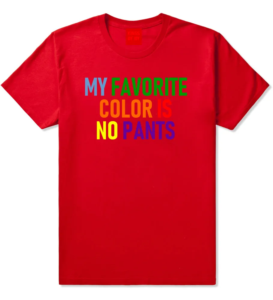 My Favorite Color Is No Pants Mens T-Shirt