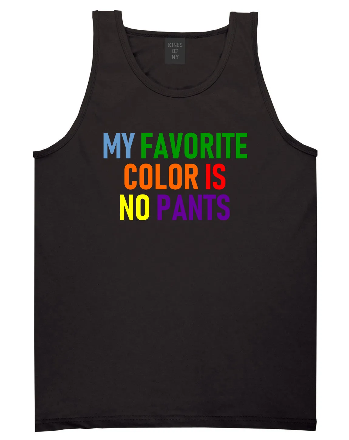 My Favorite Color Is No Pants Mens Tank Top T-Shirt