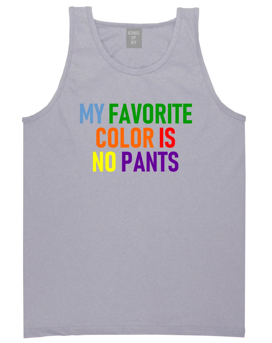 My Favorite Color Is No Pants Mens Tank Top T-Shirt