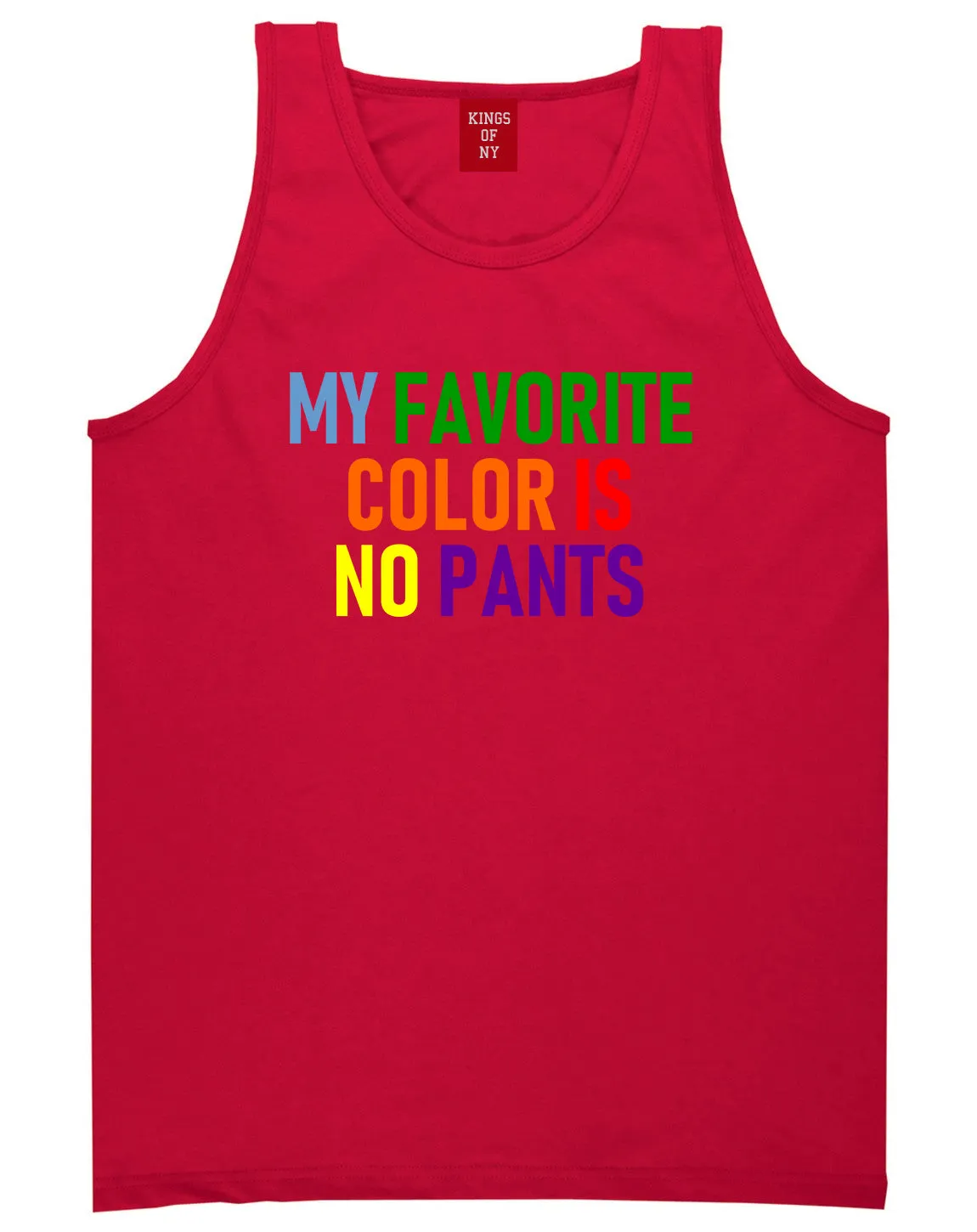 My Favorite Color Is No Pants Mens Tank Top T-Shirt