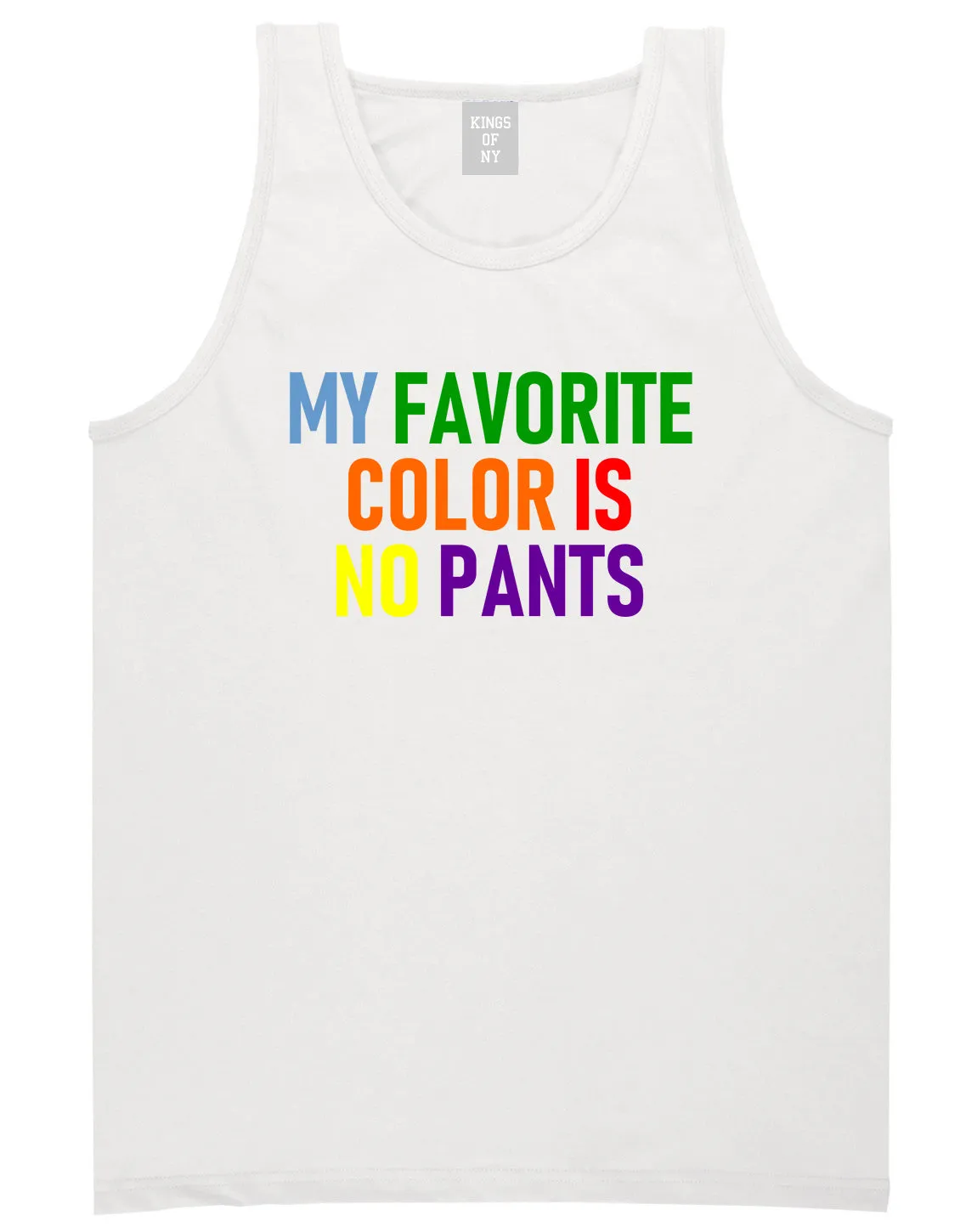 My Favorite Color Is No Pants Mens Tank Top T-Shirt