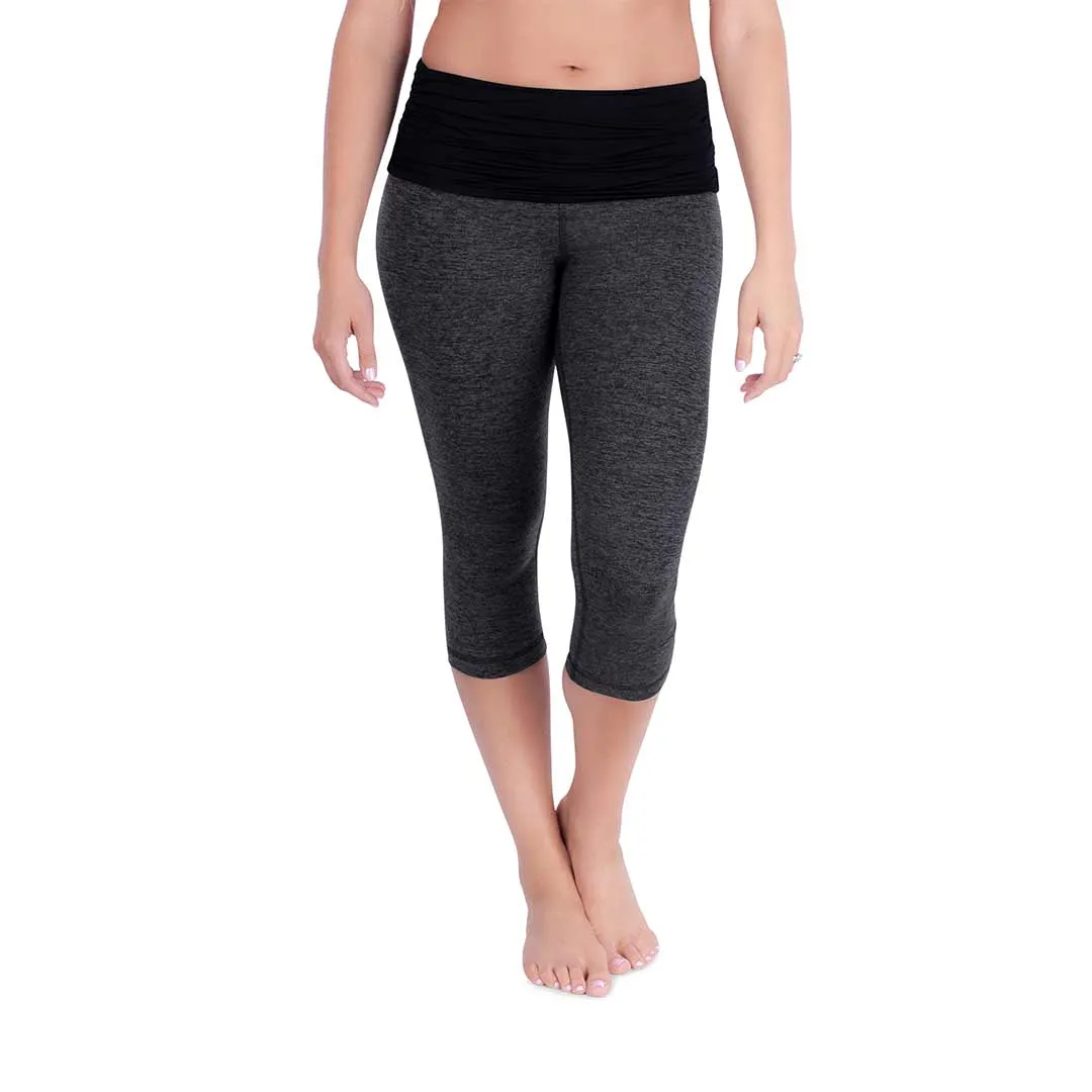 Outlet - Belly Bandit Activewear Capris - Charcoal