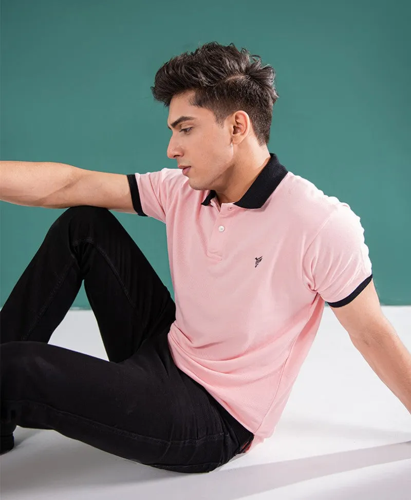 Pink with Black POLO